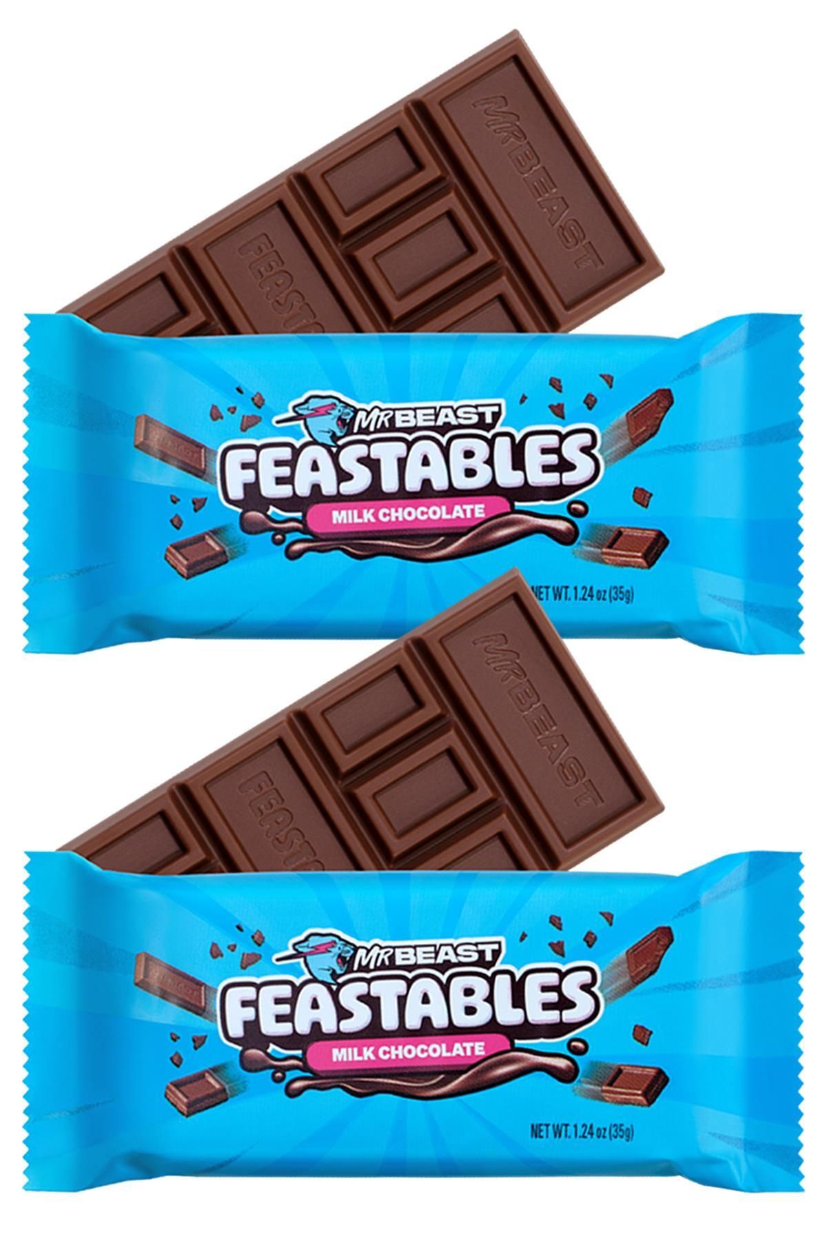 Feastables Mr Beast Milk Chocolate Çikolata Bar 2x35GR