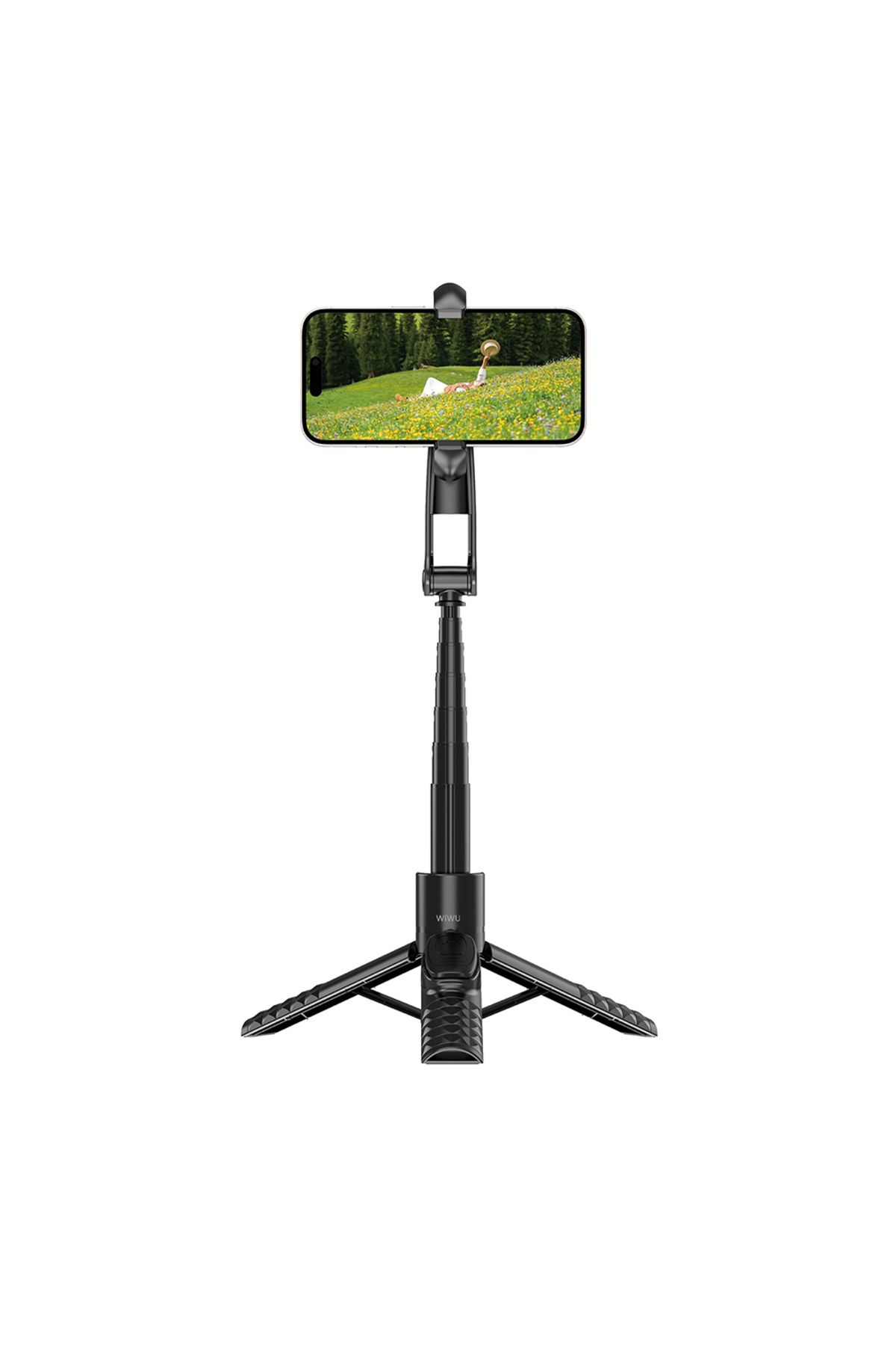WIWU-Wi-Se014 360 Degree Rotating Remote Control Selfie Stick and Tripod with Magnetic 4