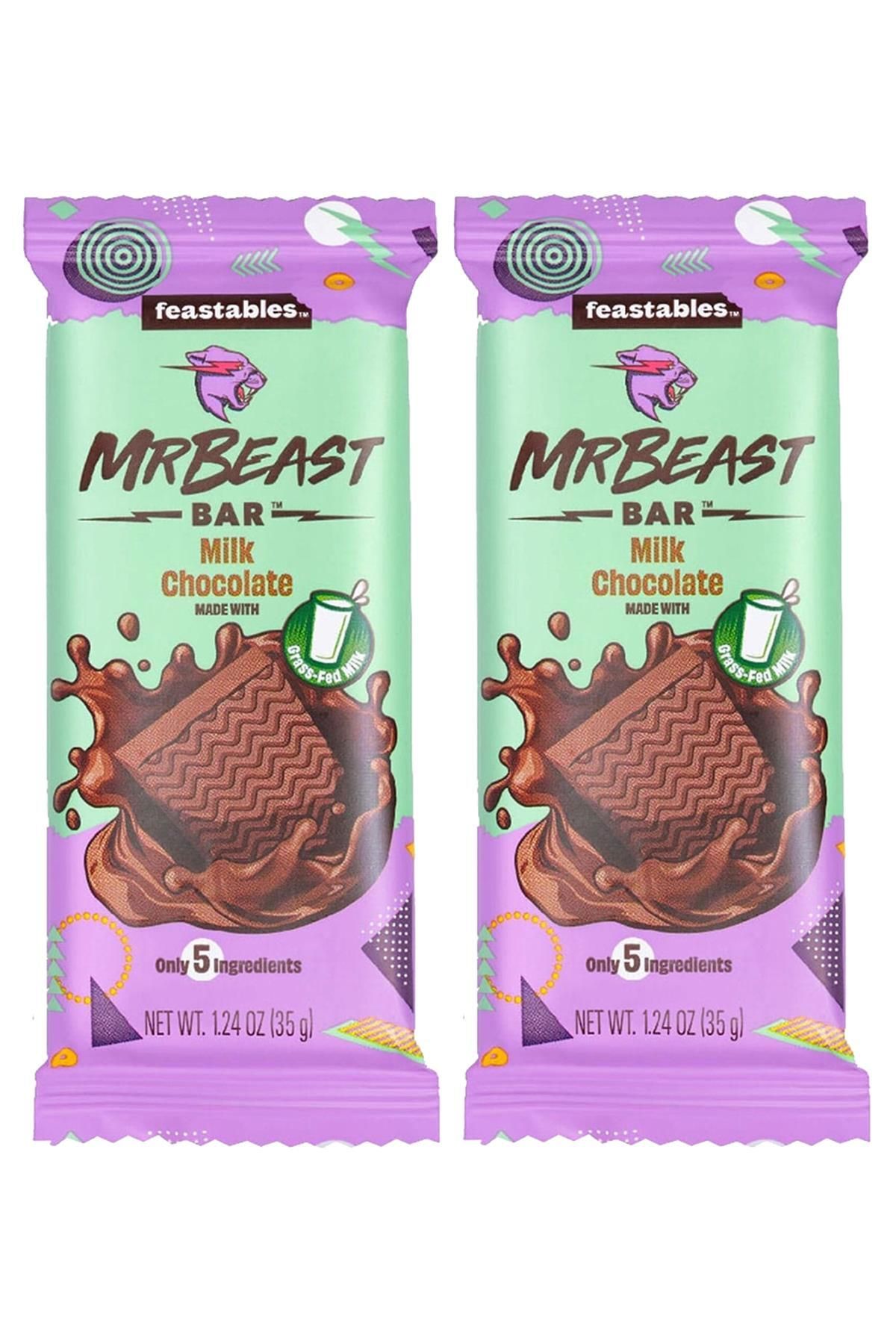 Feastables Mr Beast Milk Chocolate Çikolata Bar 2x35GR