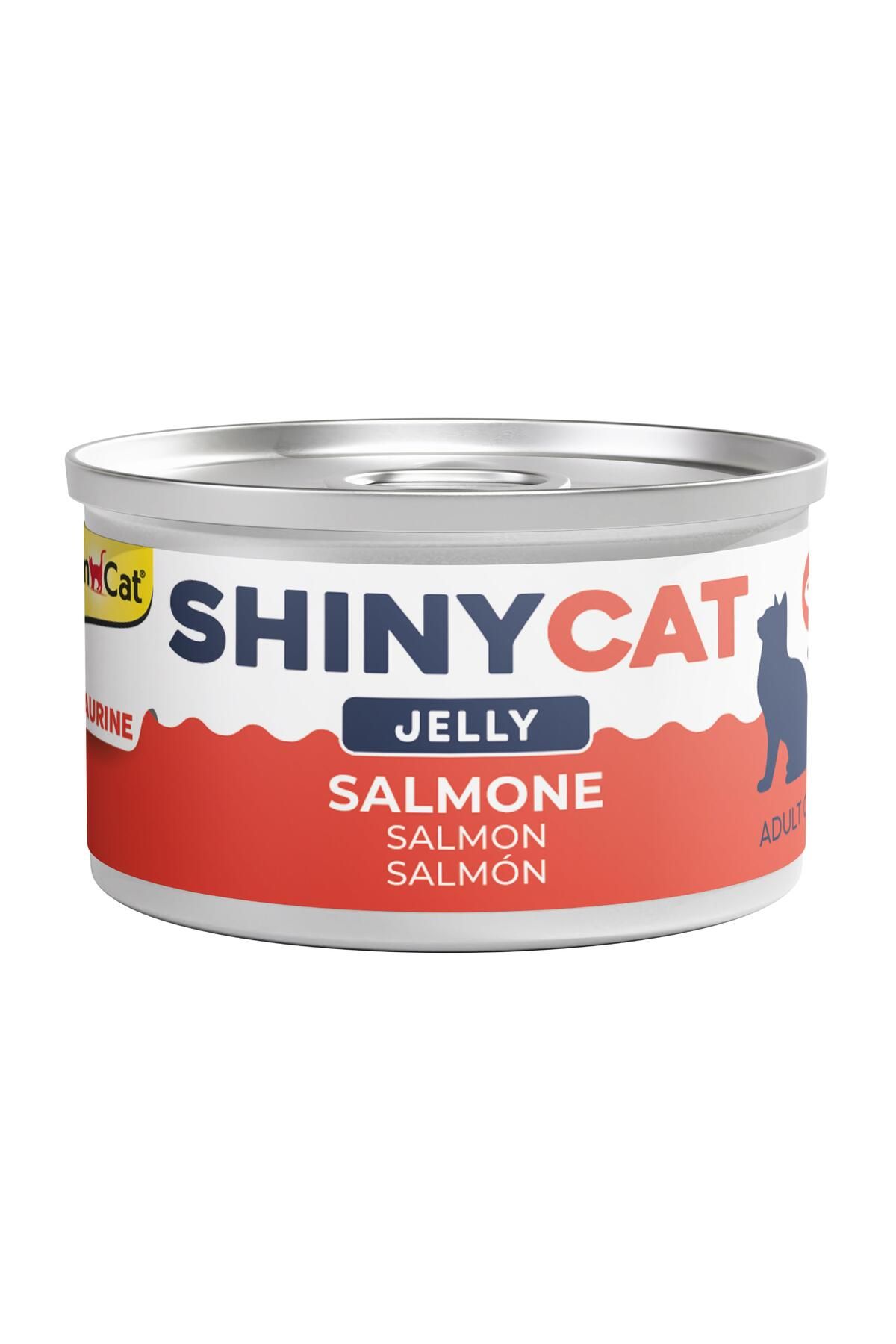 Gimcat Shinycat Jelly (Jöle içinde) Somon Balıklı Kedi Konservesi 70gr