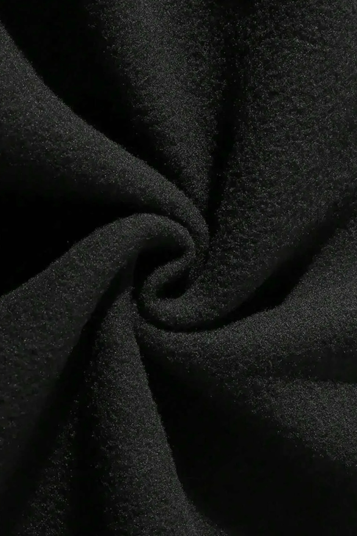 Wish BF king mavi ayıcık ön arka baskılı siyah oversize kapşonlu sweatshirt hoodie görsel 4