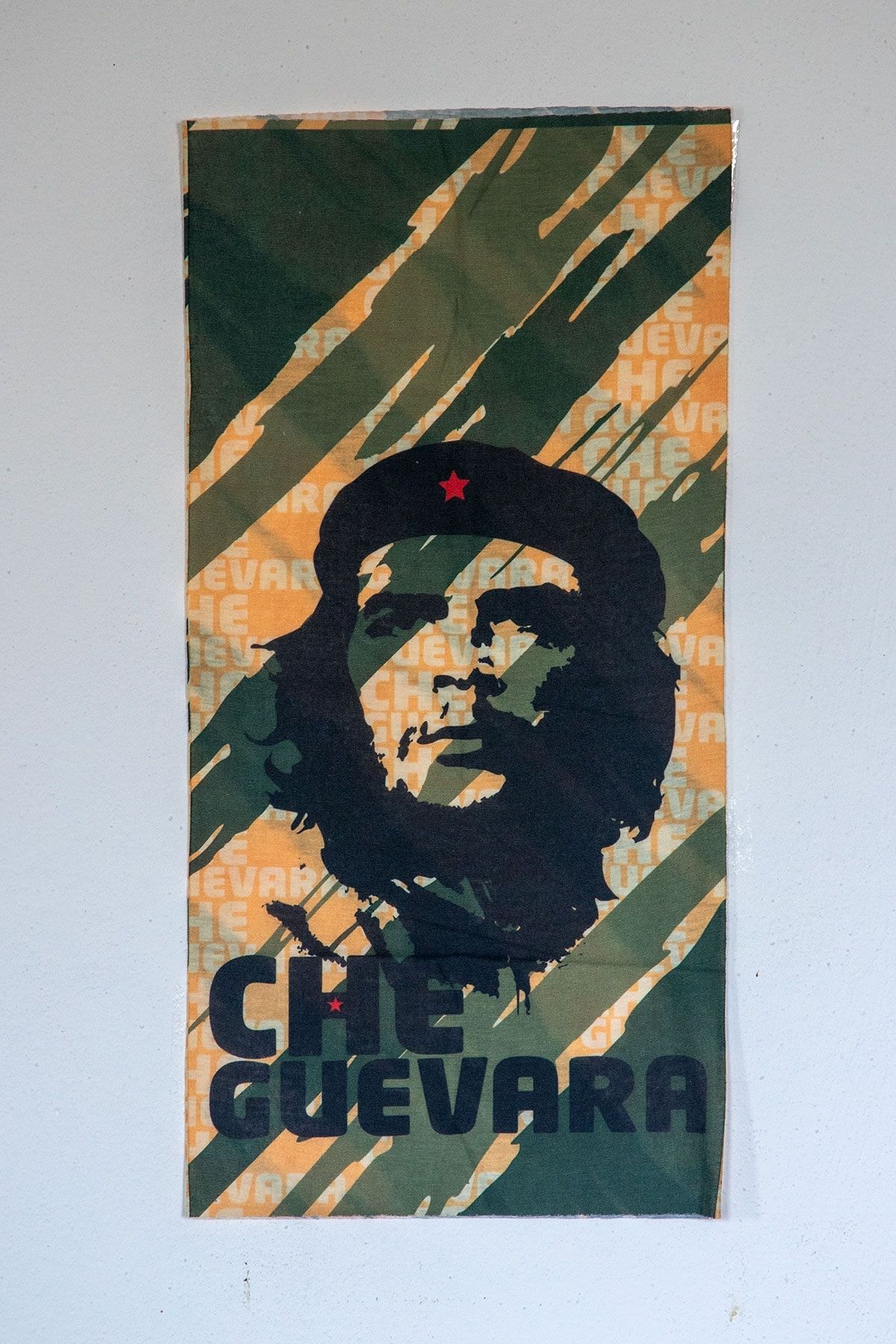 Lila Rosa Che Guevara Desenli Bandana Boyunluk