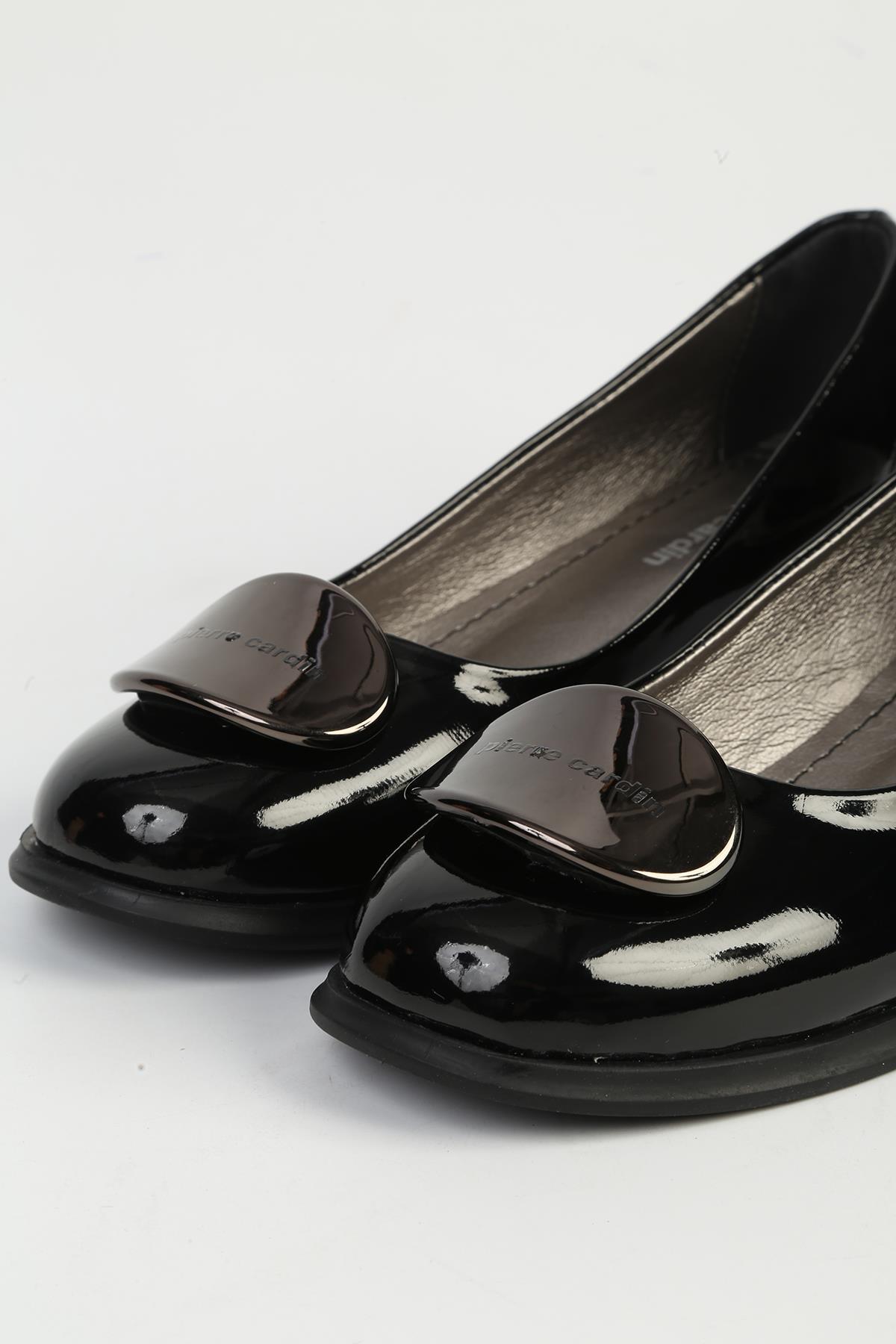 Pierre Cardin  Siyah Cilt Kadın Topuklu Ayakkabı PC-54764 - Görsel 4