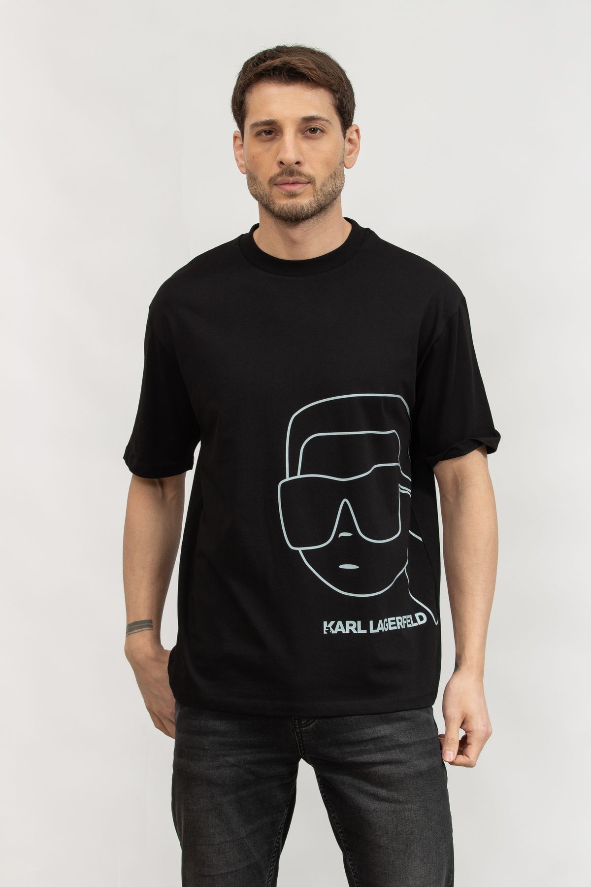 Karl Lagerfeld Erkek Bisiklet Yaka T-Shirt