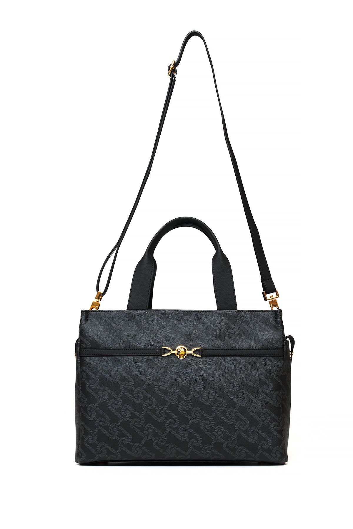 کیف شانه زنانه مشکی Us25108 U.S. Polo Assn.