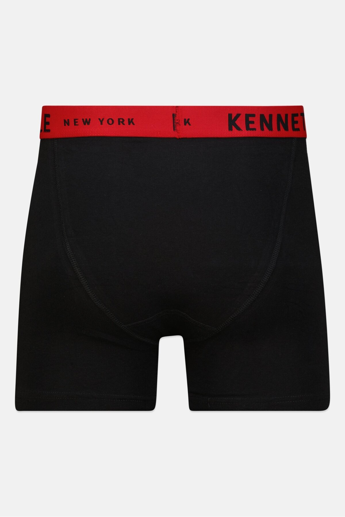 Kenneth Cole-سراويل داخلية رجالية منخفضة الارتفاع بشعار العلامة التجارية، 3 قطع، لون أسود 2