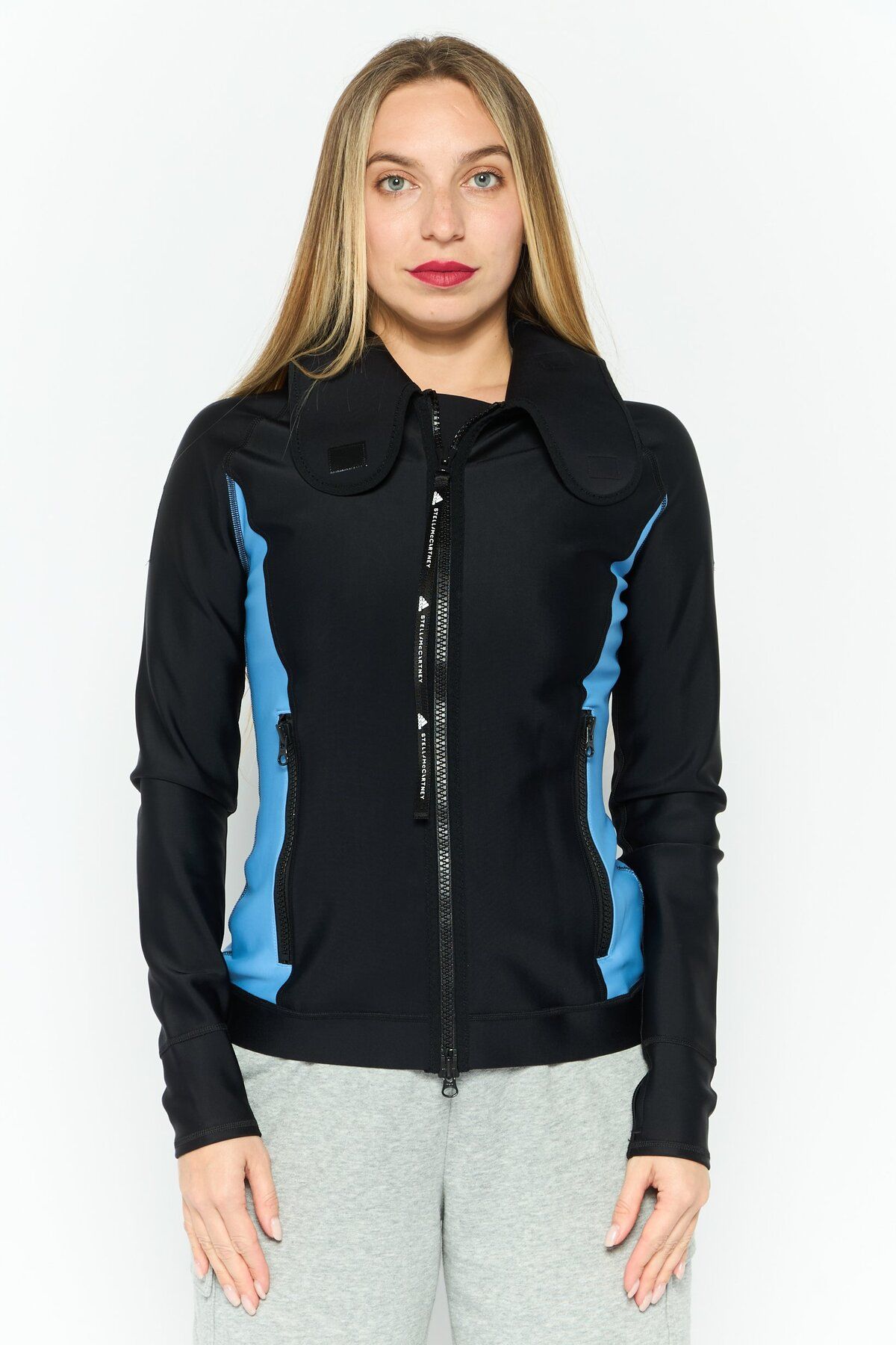 adidas-Women Sportswear Fit Hooded Training Jacket, Black 1