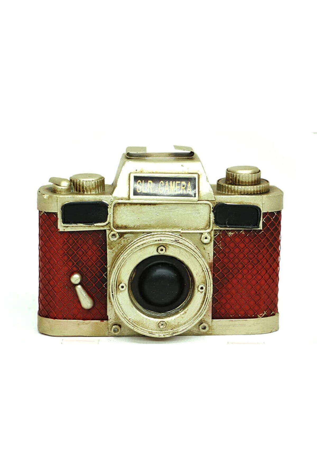 BAKKAŞ Vintage Tasarım Dekoratif Metal Fotoğraf Makinesi