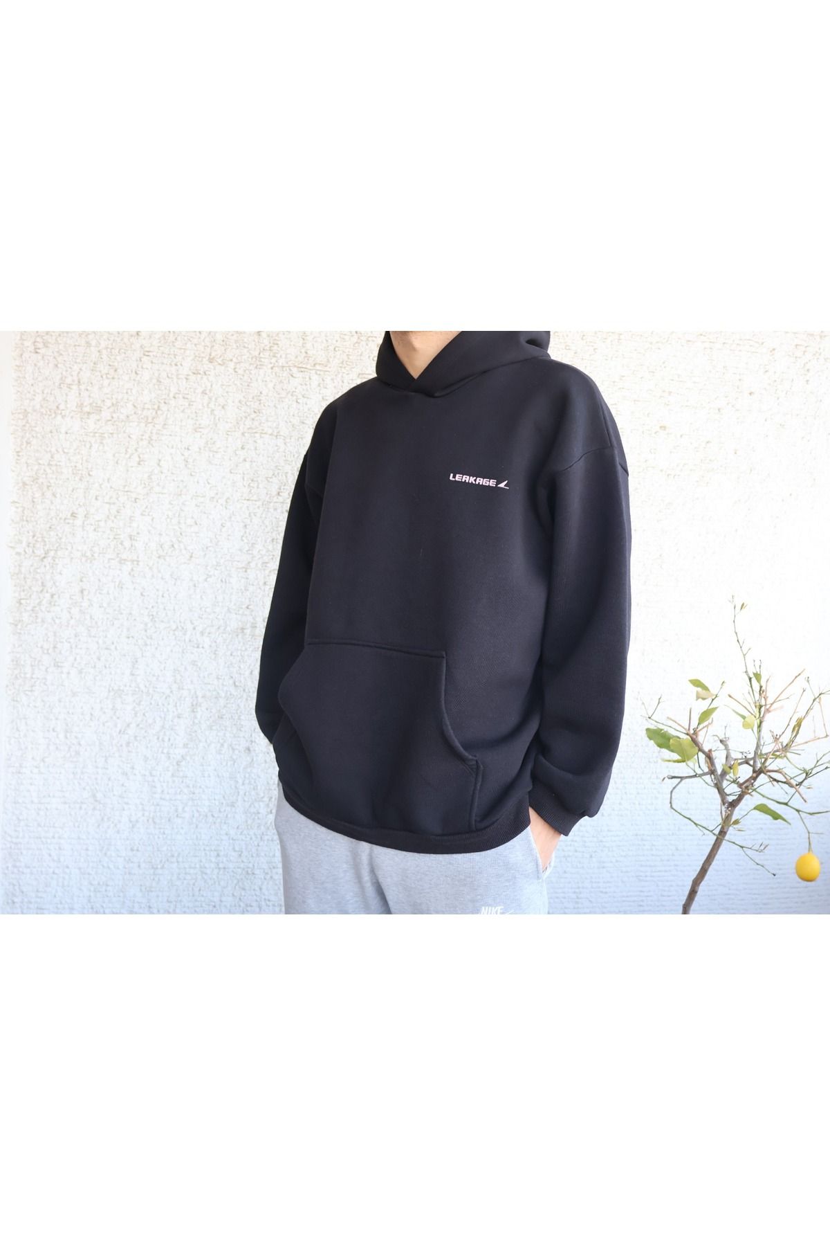 Butik Leakage Kapüşonlu Sweatshirt