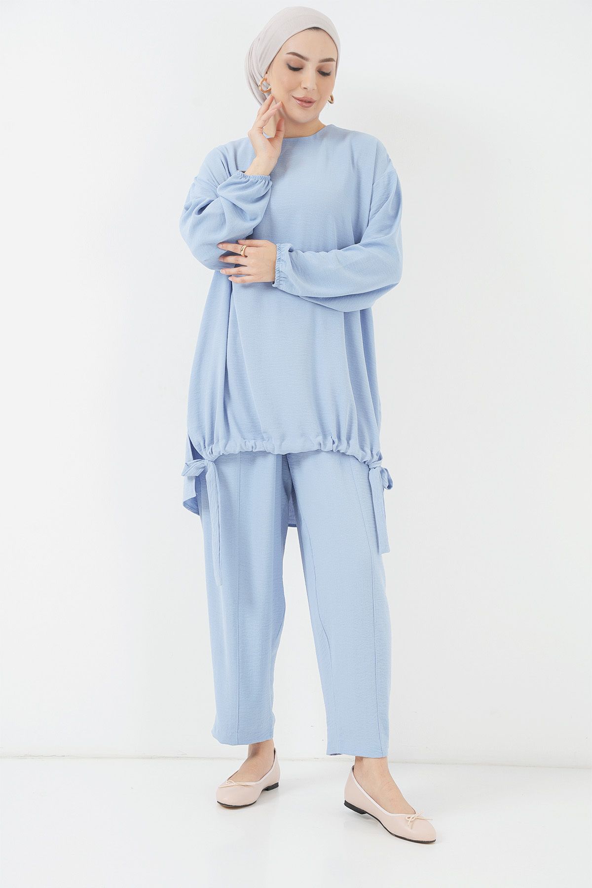 Bigdart-6682 Model Blue Tunic and Trousers Set 4