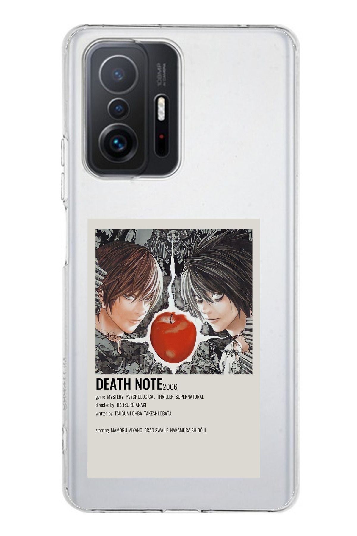 TechTree Mi 11T / 11T PRO Uyumlu Death Note Poster Tasarımlı Şeffaf Silikon Kılıf