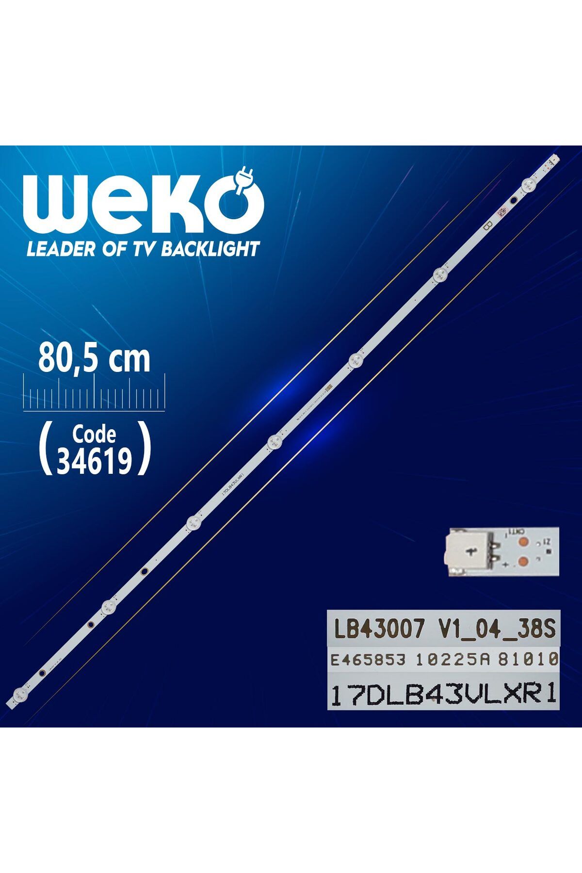 Exporanto 17Dlb43Vlxr1 -B- Lb43007 V1_04_38S - 80.5 Cm 7 Ledli - (Wk-403)