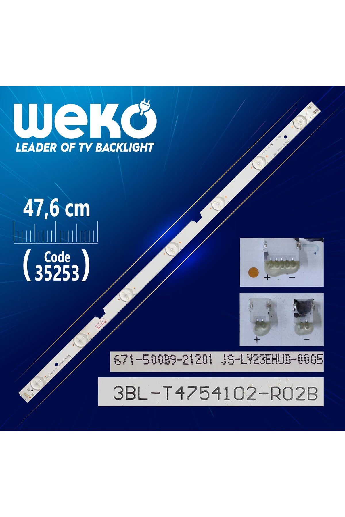 Exporanto 3Bl-T4754102-R02B - 671-500B9-21201 Js-Ly23Ehud-0005 - 47.6 Cm 7 Ledli - (Wk-910)