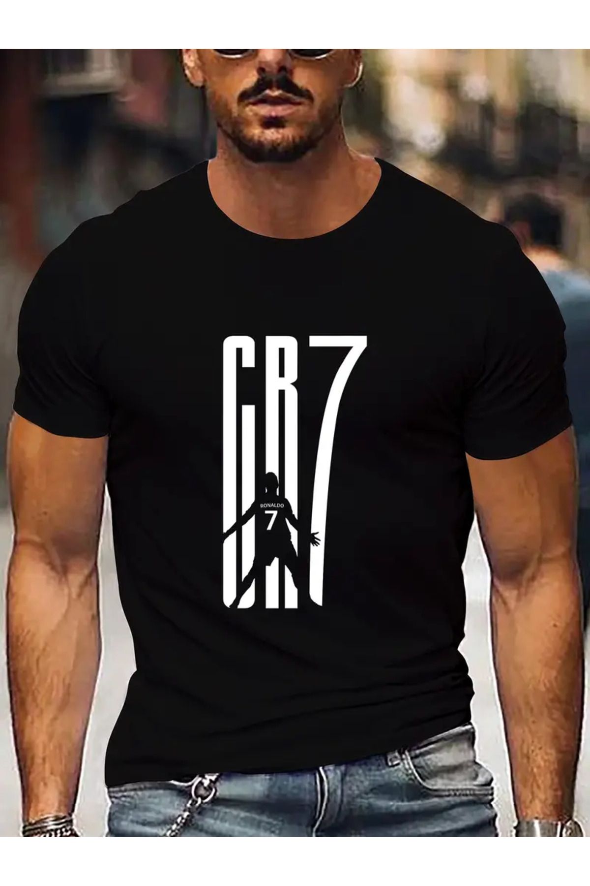 aynewmoda CR7 Siuu Baskılı unisex t-shirt