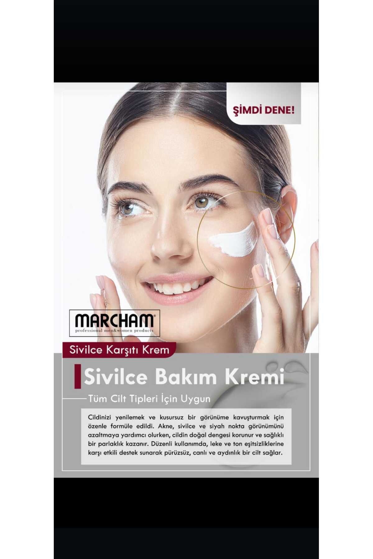 Marcham Bakım Kremi ANTI-ACNE ve Siyah nokta görünümünü azaltır