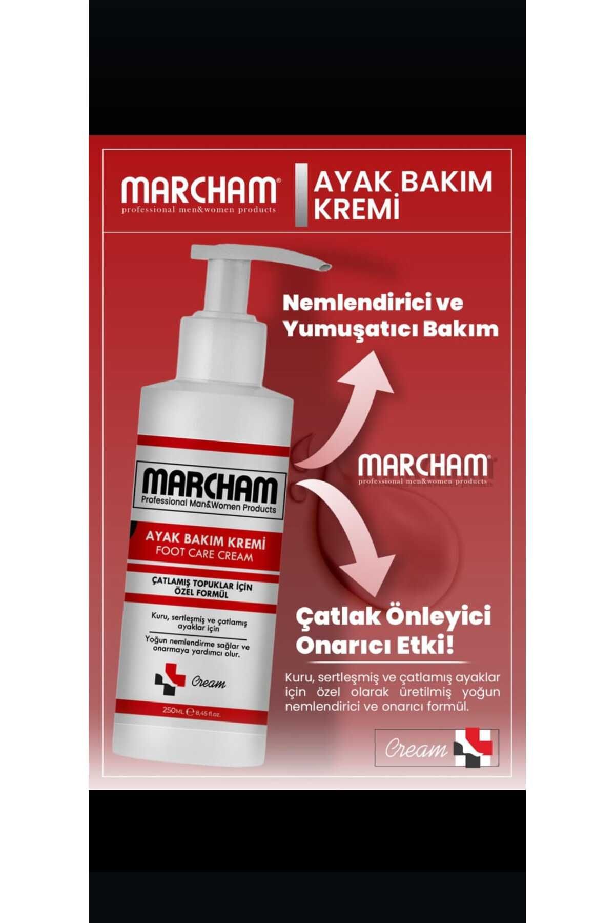 Marcham topuk ve ayak kremi bakım kremi kurumuş yıpranmış ciltler için 250ml