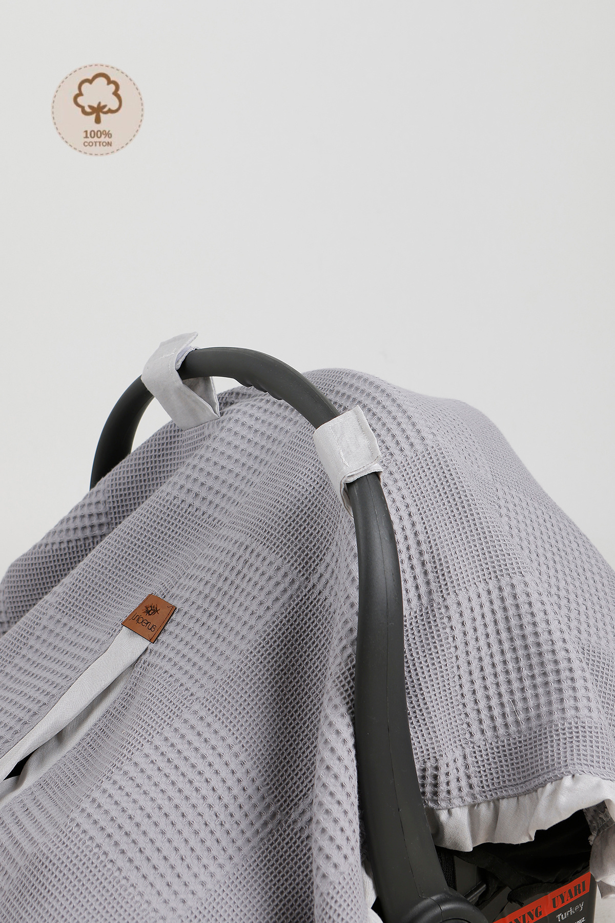 JUNİPERUS Fırfırlı 2'li Pike Bebek Puset Örtüsü ve Puset Minderi Ortopedik Bel Destekli fotoğrafı 4 (önizleme)