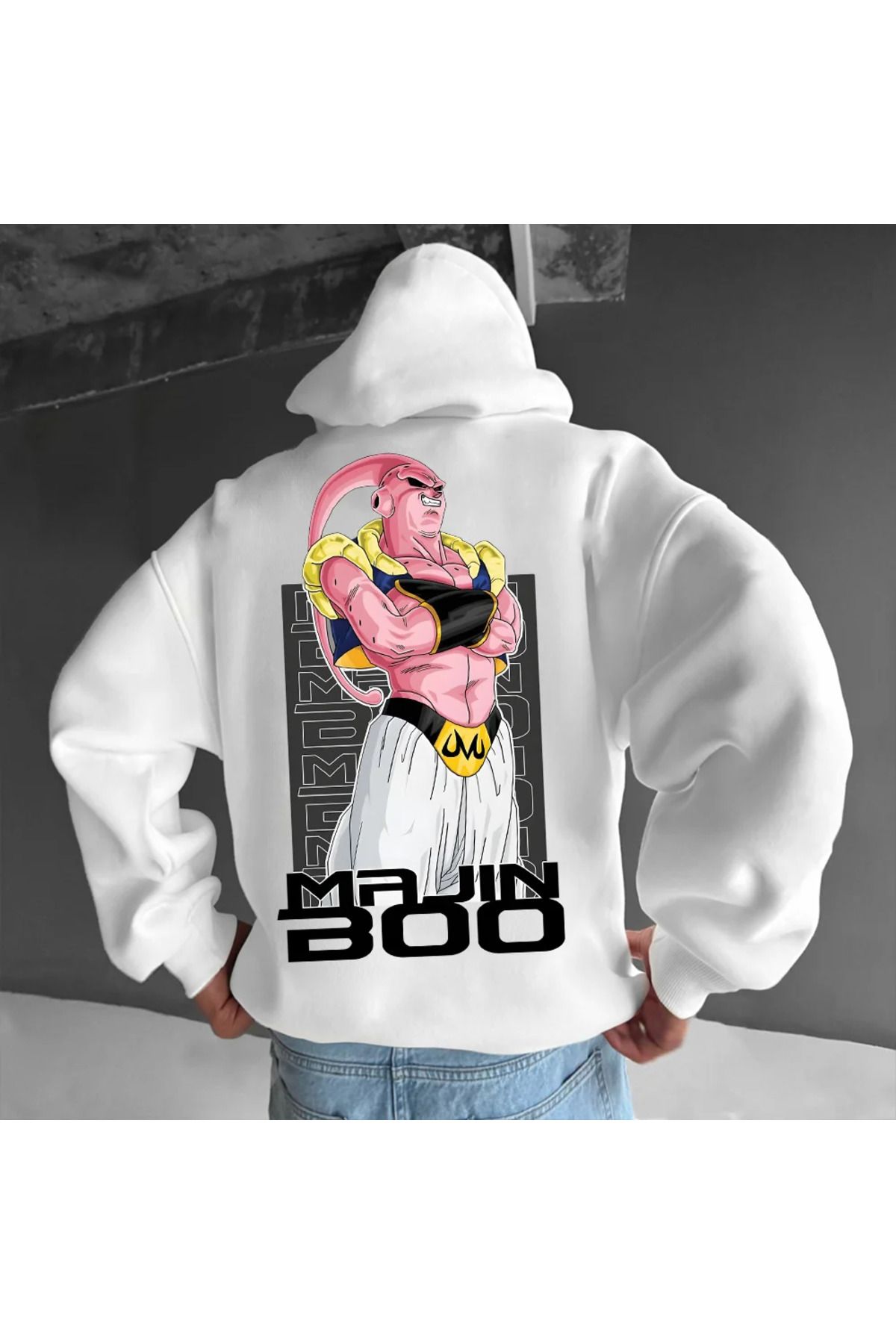 ACTIVE MODA -erkek Sweatshirt majinboo Baskılı Hodies  3 iplik Kompakt Kumaş (İçi Pamuklu)