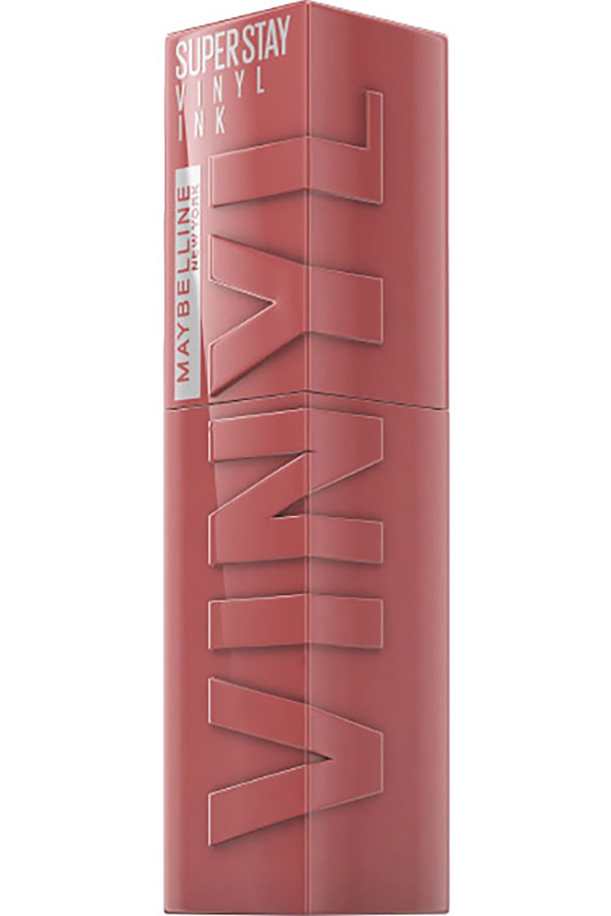 Maybelline New York-Super Stay Vinyl Ink - Shiny Lipstick, Long Lasting, Tinted Peach Liquid, Cheeky 35 2