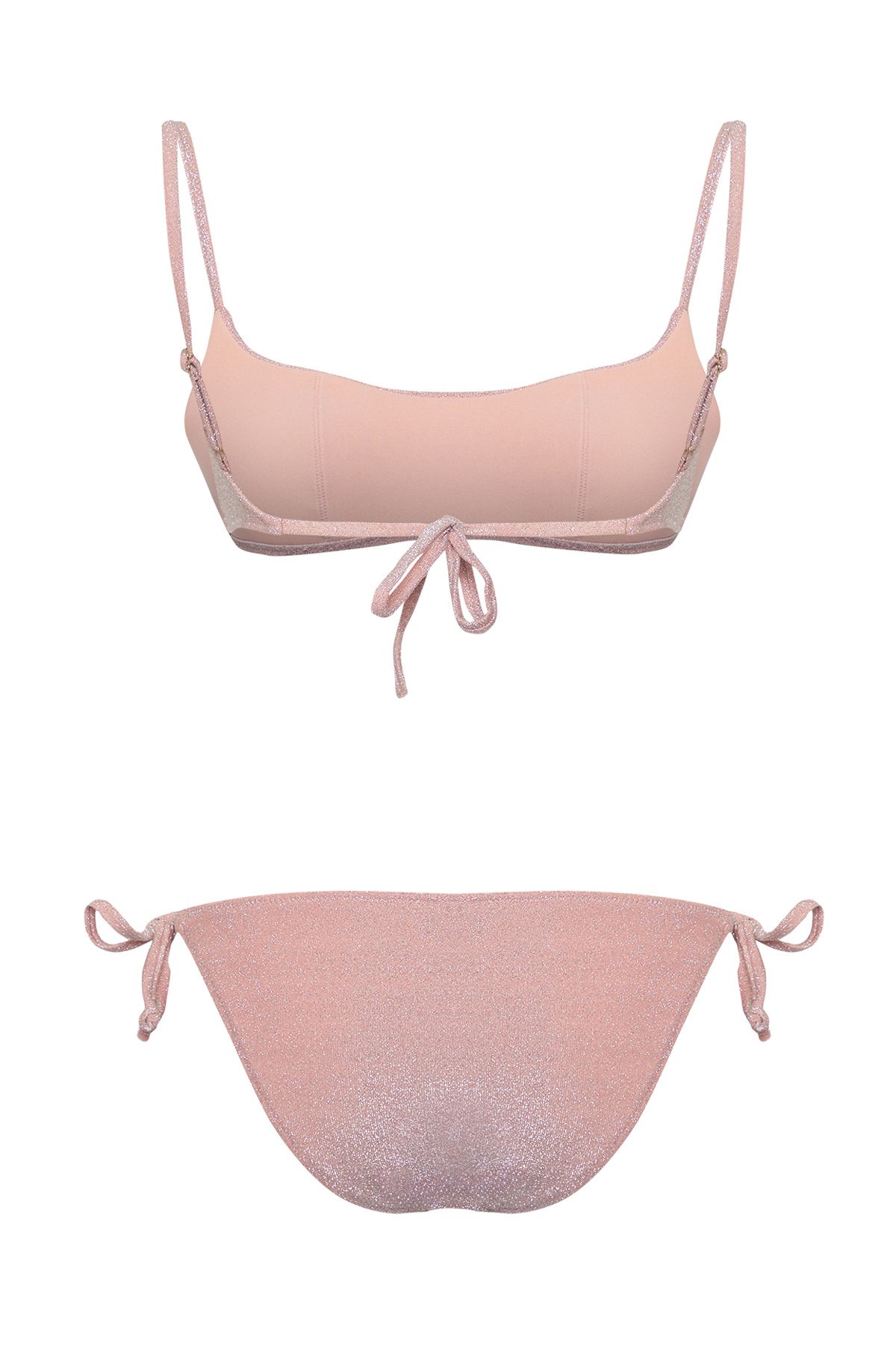 Trendyol Collection-Set bikini Bralette cu pudră cu sclipici - TBESS25BT00103 6
