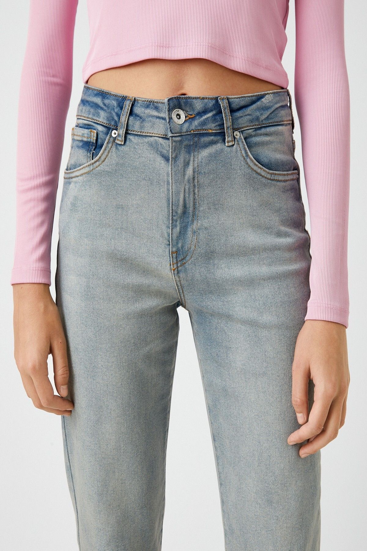 3wal40035md Mıd Orta Indigo Kadın Slim Straıght Pantolon