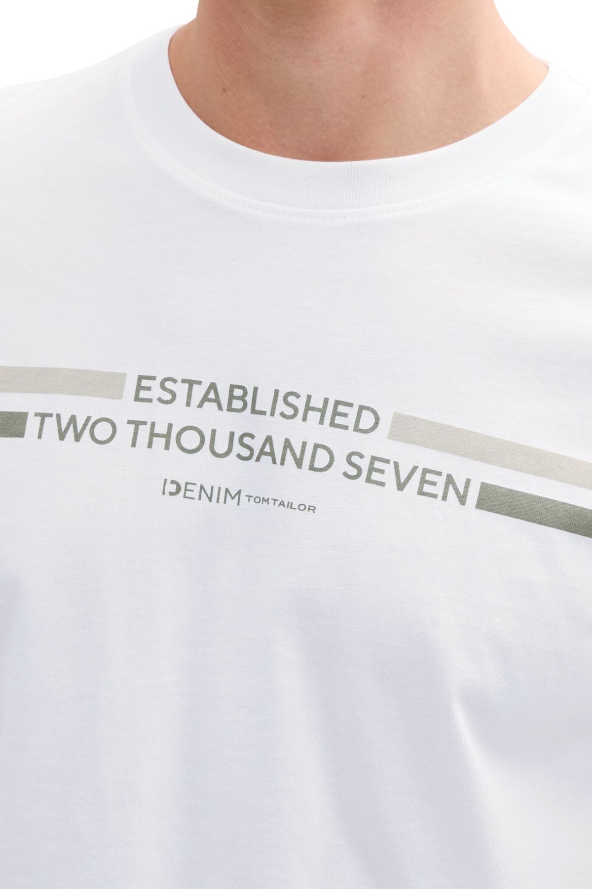 Tom Tailor Denim-Weißes T-Shirt für Männer 4