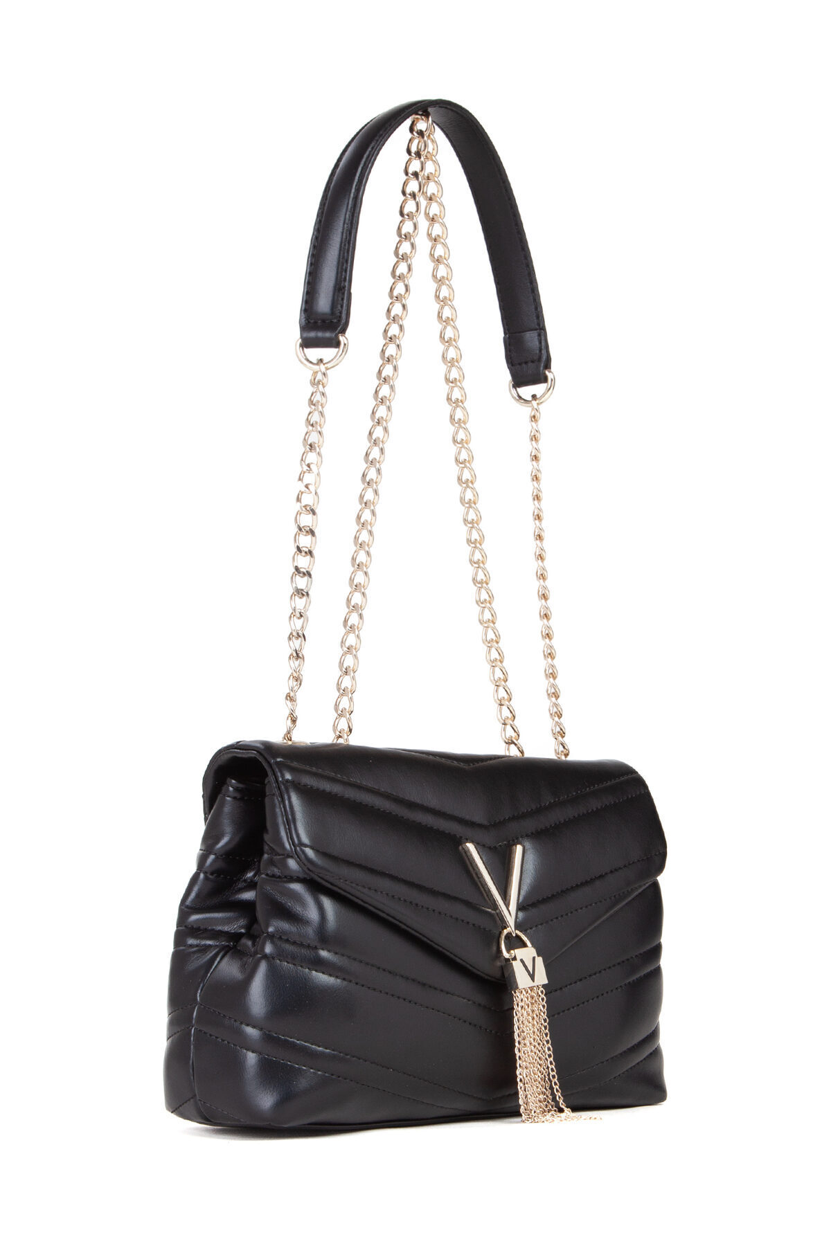 Valentino TORBA Z KLAPĄ PRIVILEGE NERO VBS8DN10