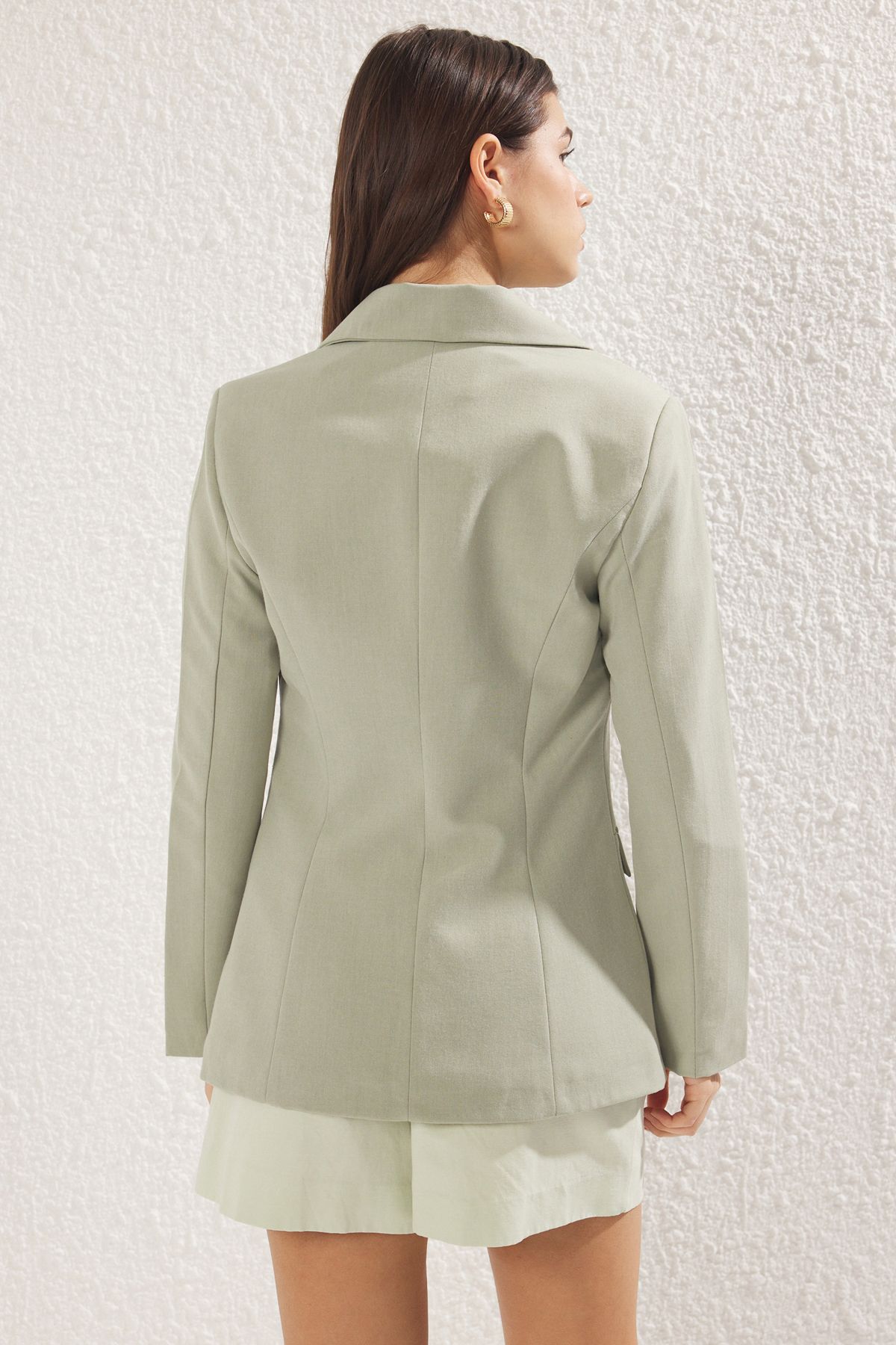 Trendyol Collection-Light Khaki Blazer - Twoss25Bc00018 Model Jacket 2
