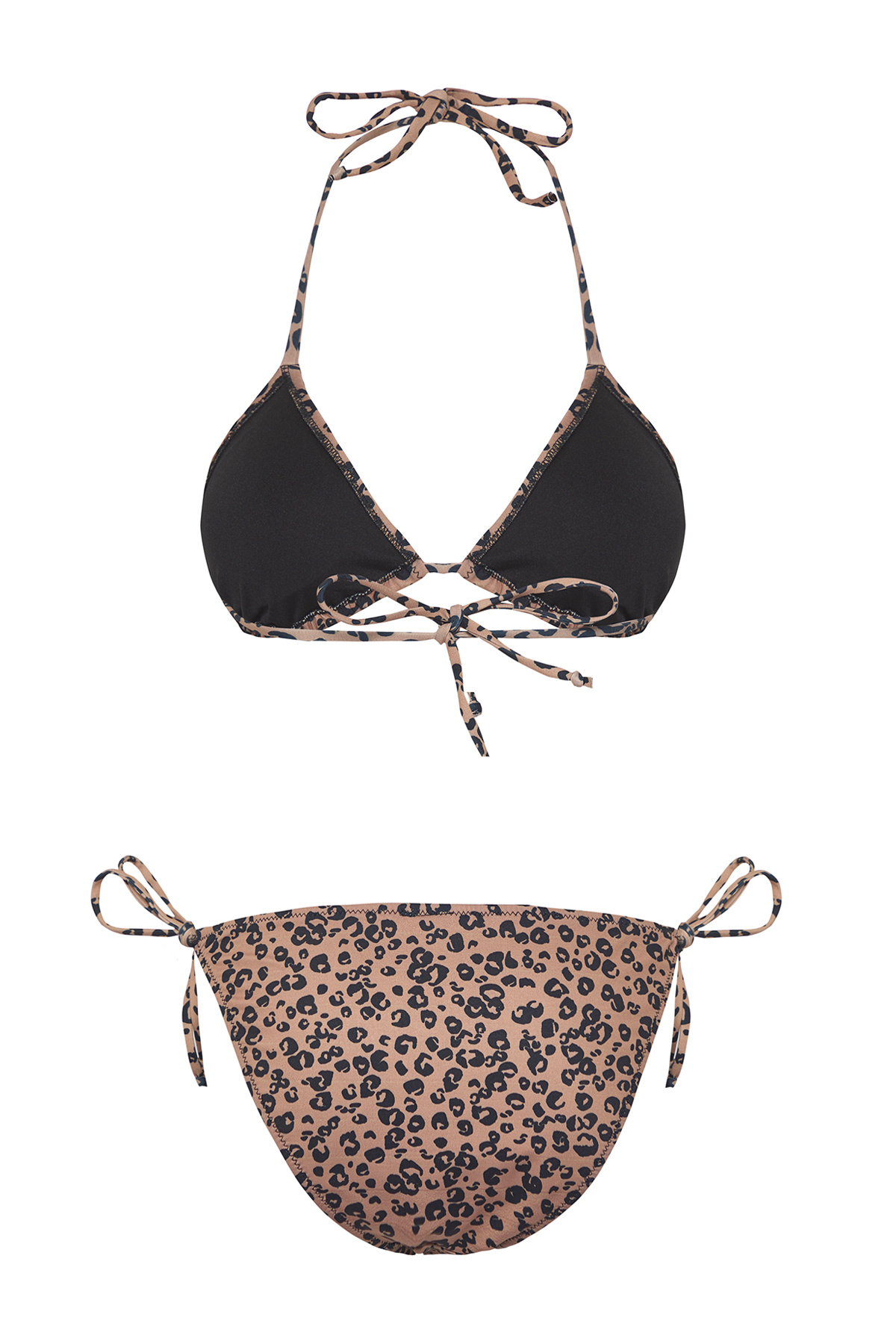 Trendyol Collection-Leopard Print Triangle Regular Bikini Set Tbess25Bt00151 6