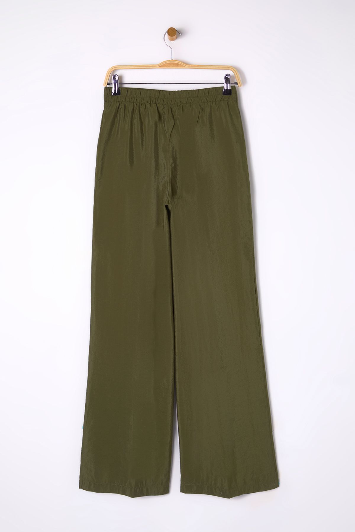 Trendyol Collection-Khaki Modal Wide-Leg Pants - Soft Tuşel Twoss25Pl00004 10