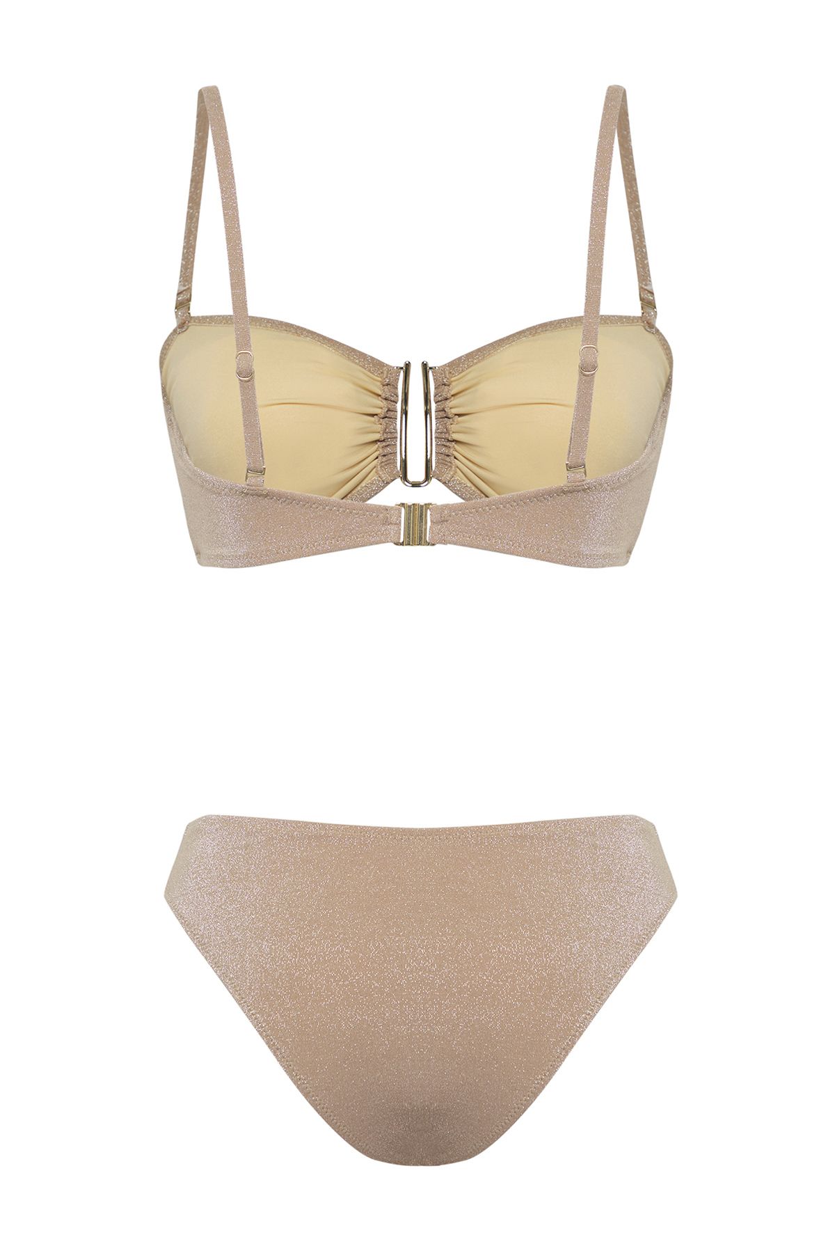 Trendyol Collection-Norkový set bikin s třpytivým jádrem bez ramínek TBESS25BT00108 6