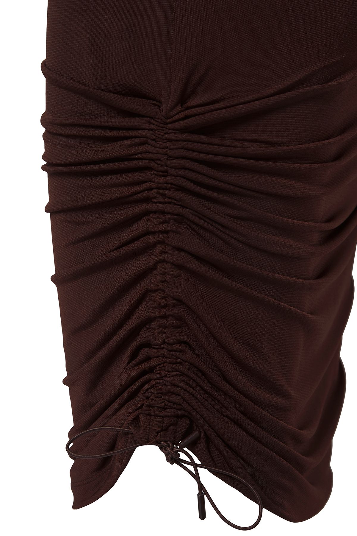 Trendyol Collection-Καφέ Μίνι Πλεκτή Μαζευμένη Φούστα Παραλίας TBESS25ET00001 7