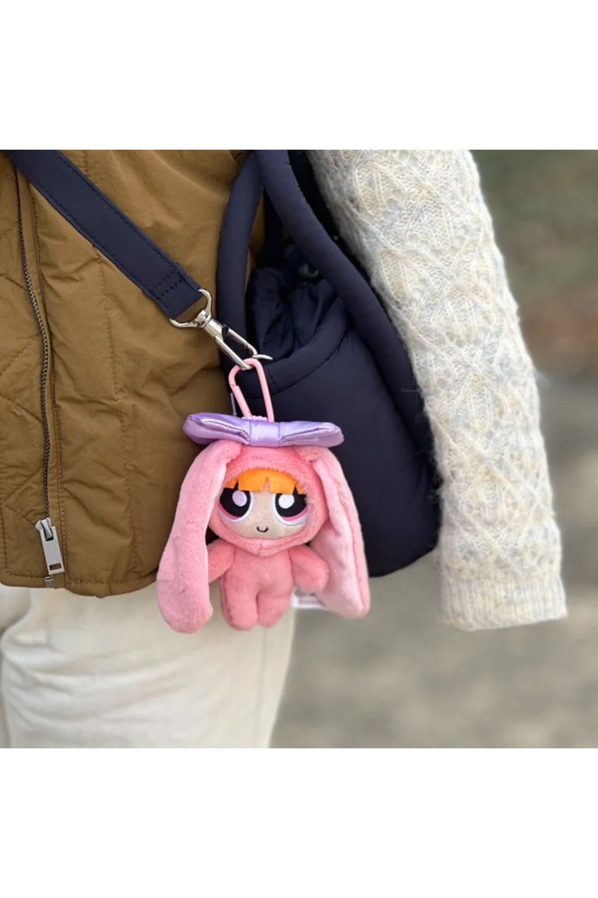 Choice-12cm Bag Plush Pendant Powerpuff Girls Cartoon Cute Dress Up Bunny Rabbit Plush Toy Pendant Bow T... 5