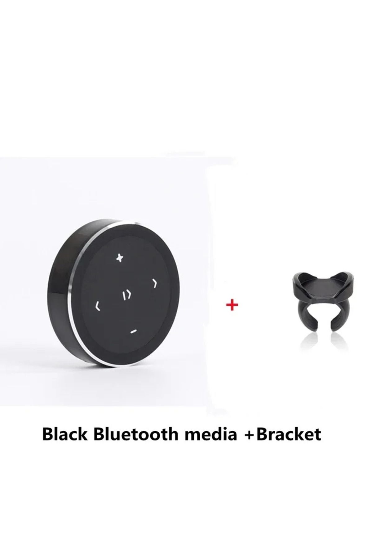 Choice-Black With Bracket Kebidu Steering Wheel Music Player Wireless Bluetooth Remote Control Media Button 1