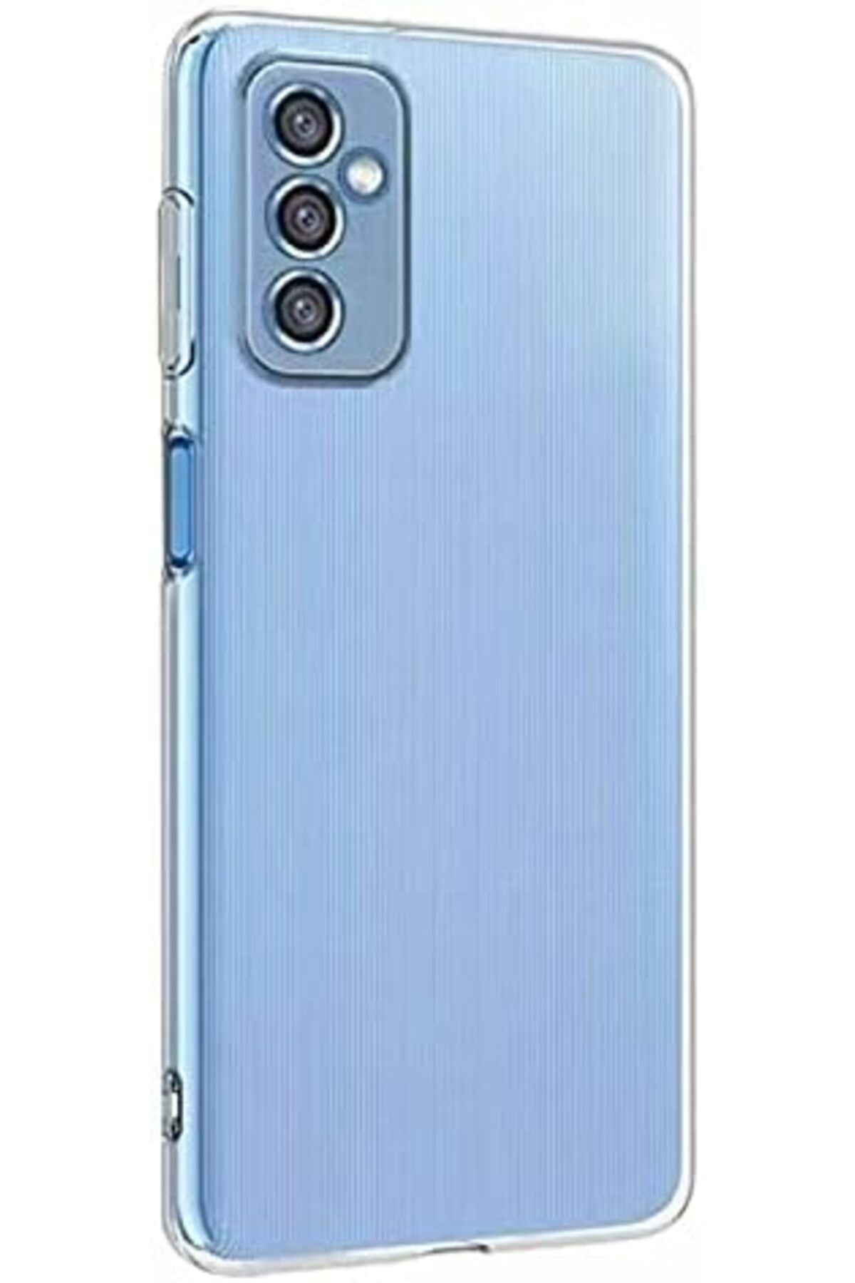 salesalbutik Samsung Galaxy M52 için Kılıf Transparent Soft Beyaz [Galaxy M52 ile Uyumlu Kılıf - Beyaz]