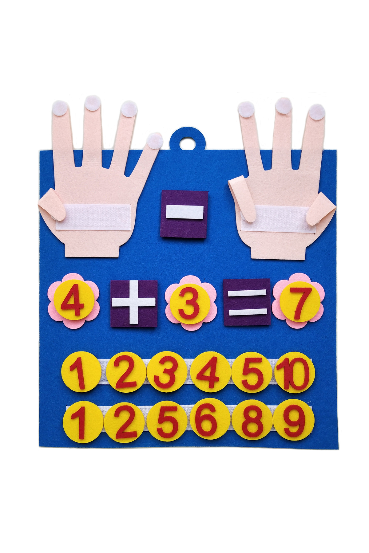 تخته ریاضی مونته‌سوری برای کودکان نوپا، اسباب‌بازی نمدی، اعداد انگشتی، اسباب‌بازی ریاضی، شمارش کودکان، آموزش ابتدایی