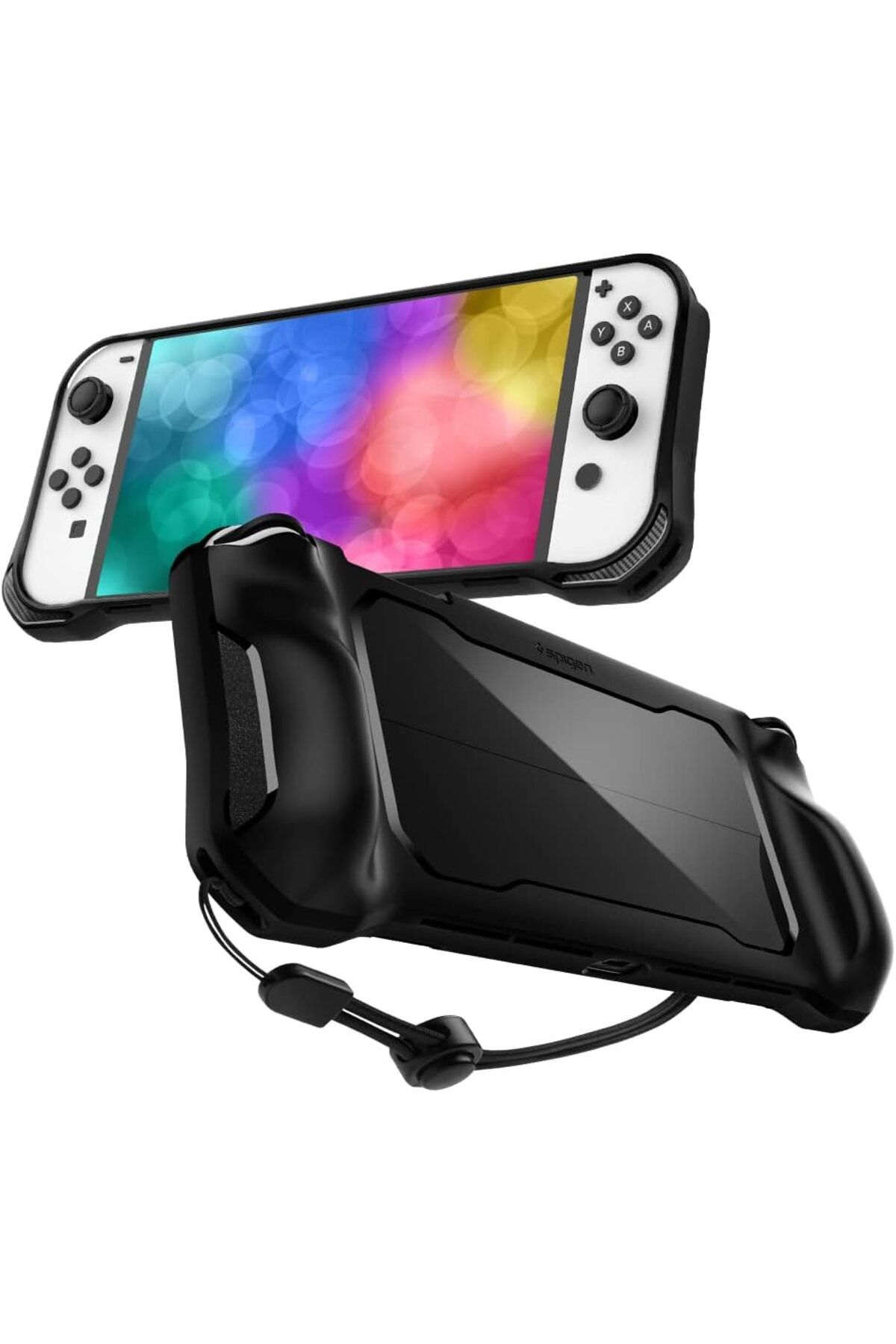 STOREMAX erhnshop Nintendo Switch OLED Kılıf Rugged Armor Matte Black - ACS04020 shphx 995340