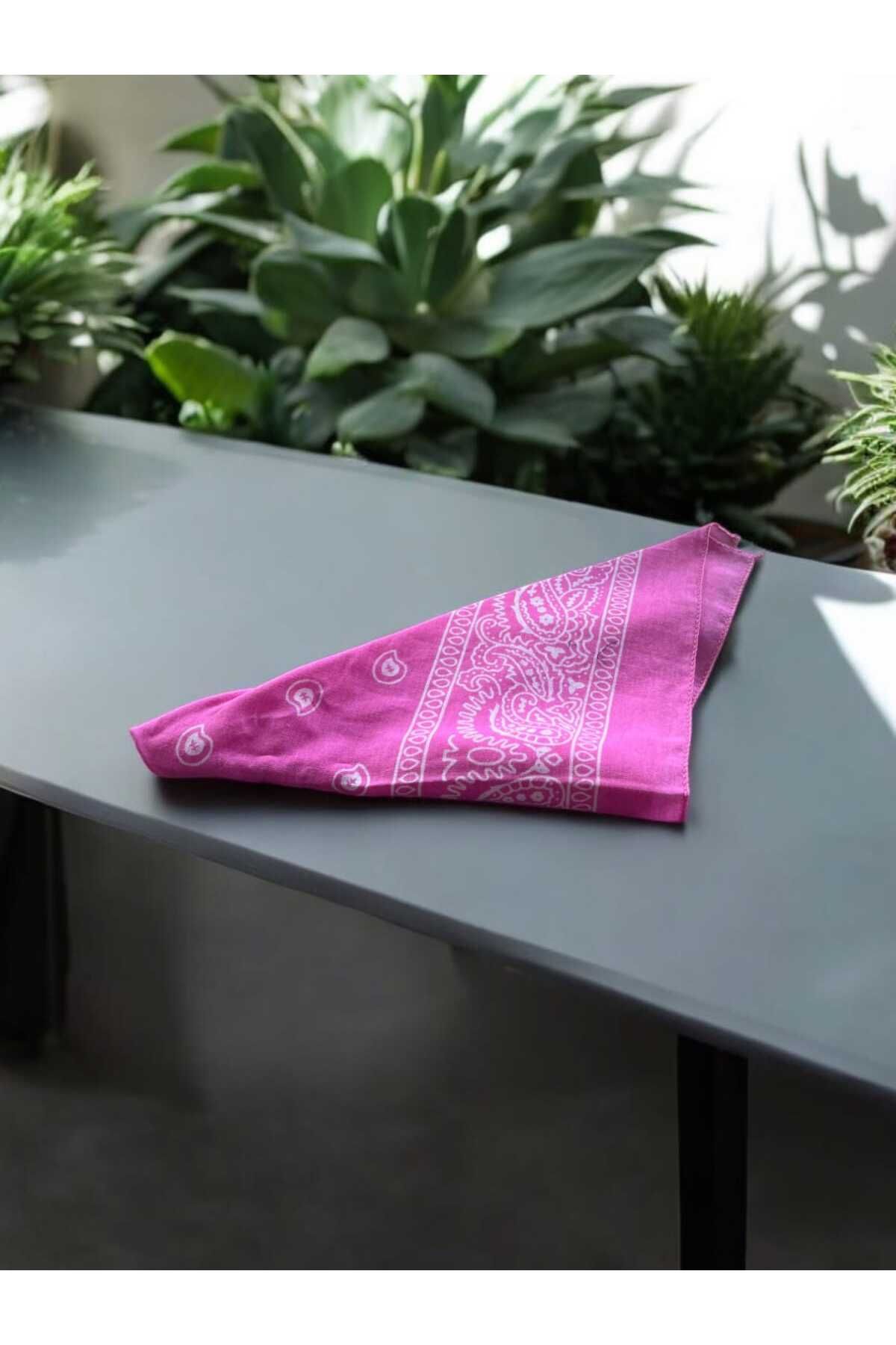 shop Pembe Desenli Bandana