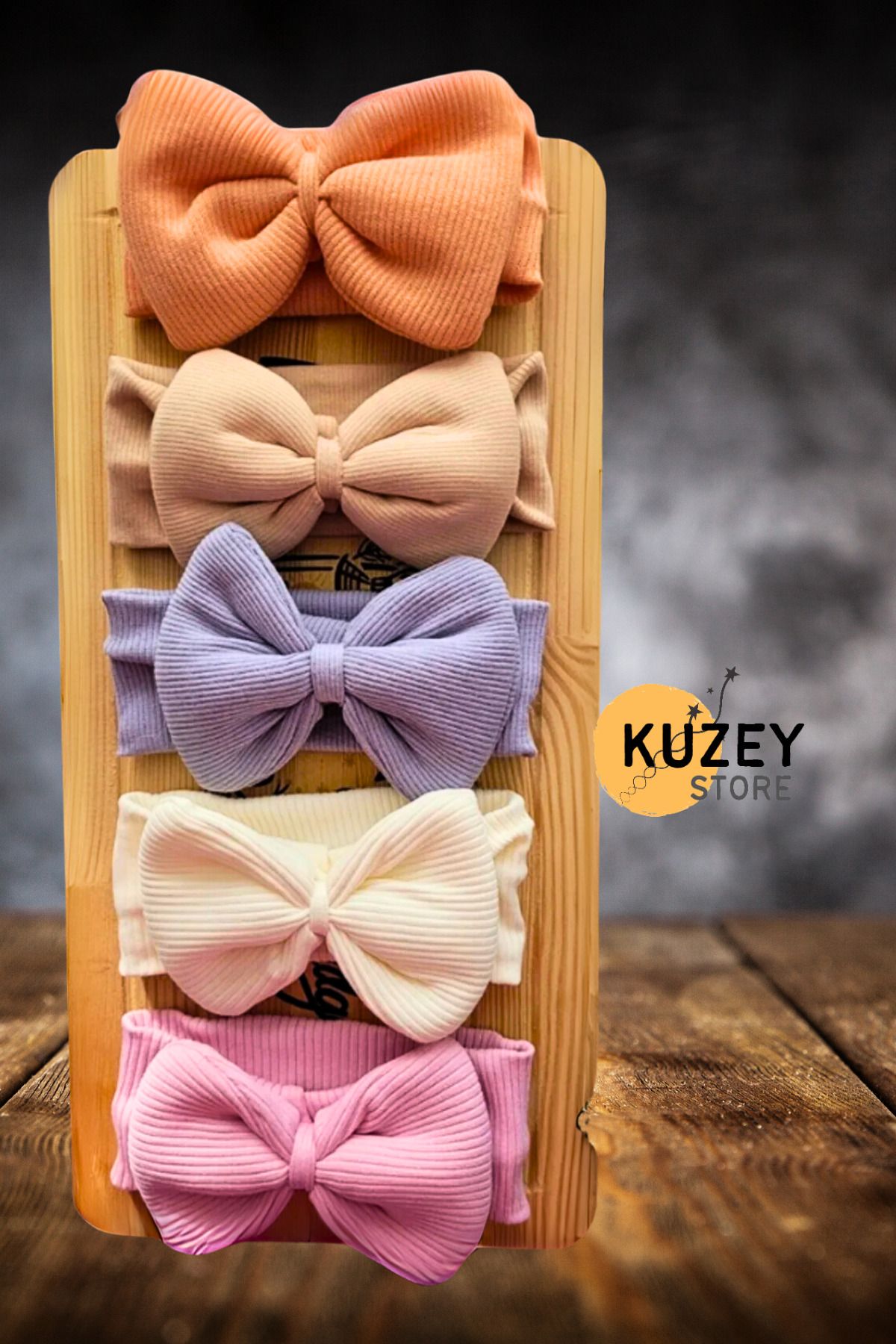 KUZEY STORE KIZ BEBEK FİYONK BANDANA SETİ