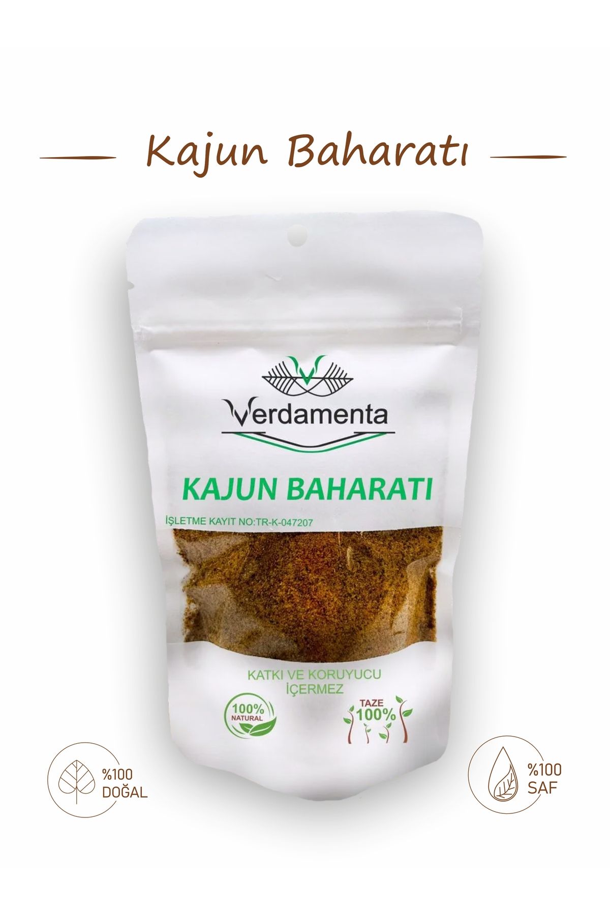 verdamenta Cajun (Kajun) Baharatı 100 gr