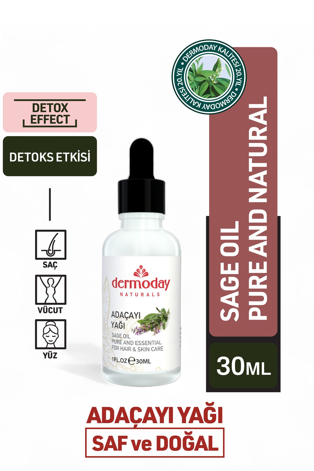 Dermoday Adaçayı Yağı 30 ml