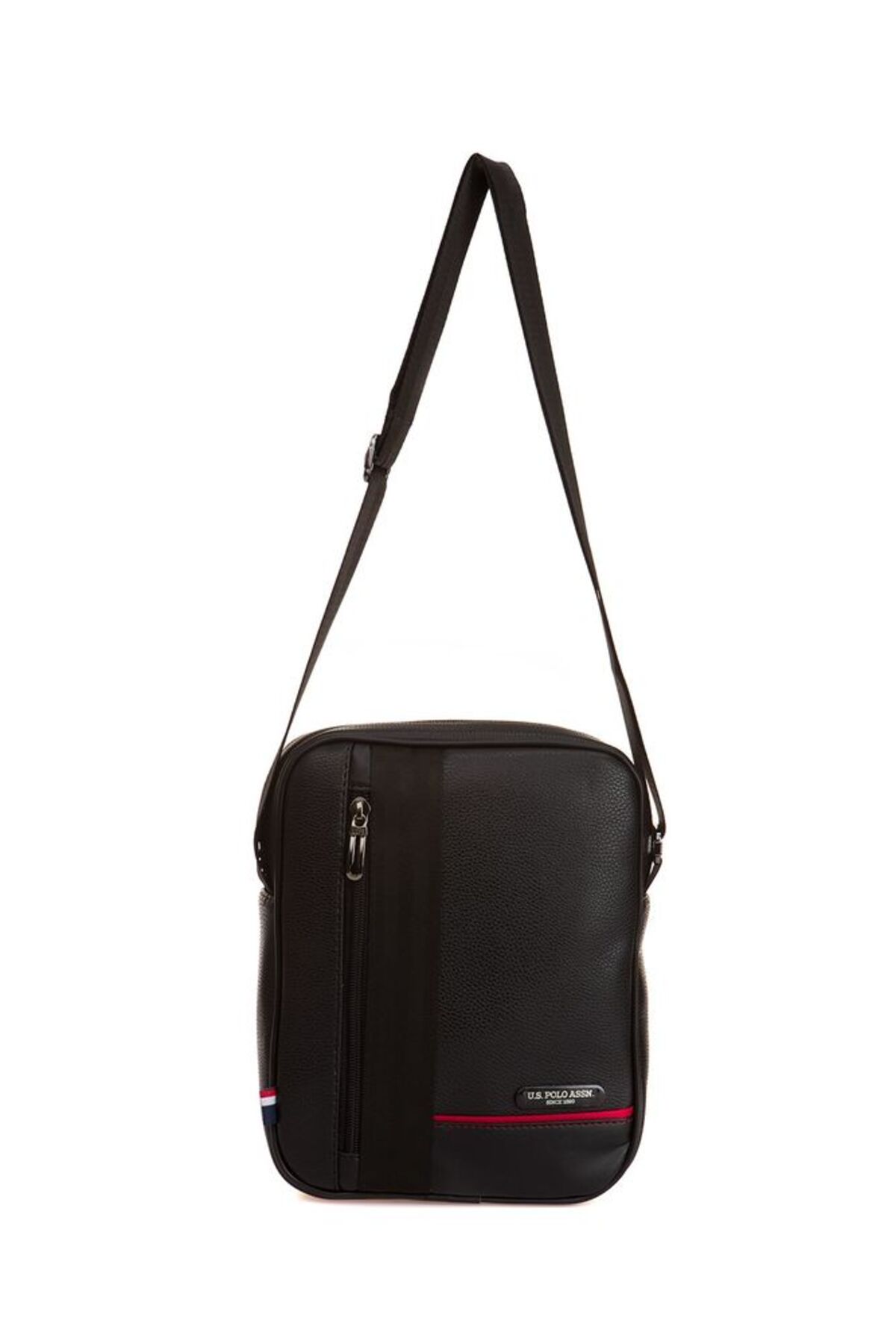 یو اس پولو کیف رودوشی مردانه طرح رولکس مشکی با جزئیات لوگو PLEVR8419