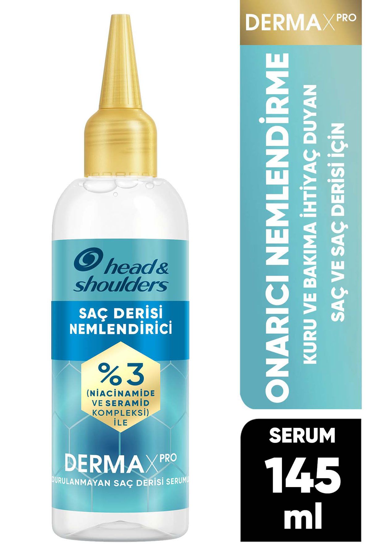 Head&Shoulders DermaXPRO Onarıcı Saç Derisi Nemlendirici Durulanmayan Saç Serumu Niacinamide ve Seramid ile 145ml