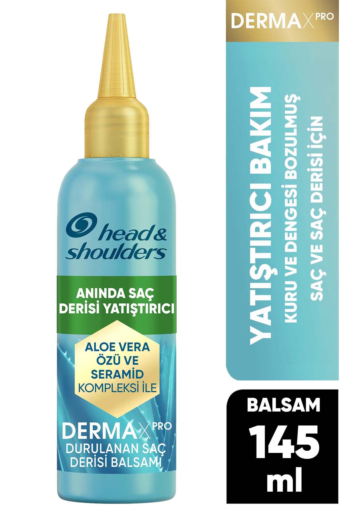 Head & Shoulders DermaXPRO Anında Yatıştırıcı Durulanan Saç Derisi Balsamı Aloe Vera Özü ve Seramid ile 145ml — 8700216530712