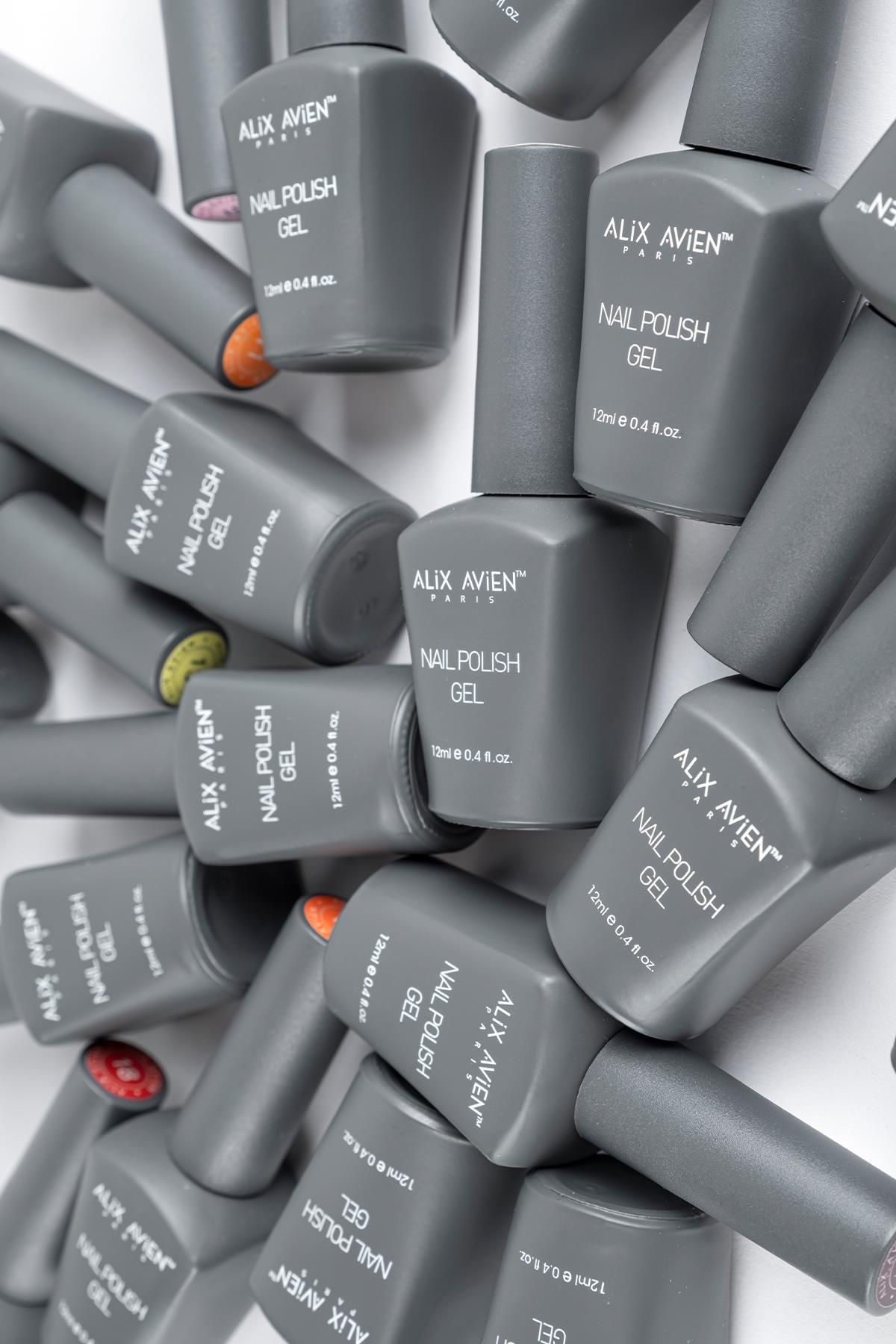 لاک ژل ماندگار ناخن دائمی صورتی 58 12 میل NAIL UV GEL Alix Avien