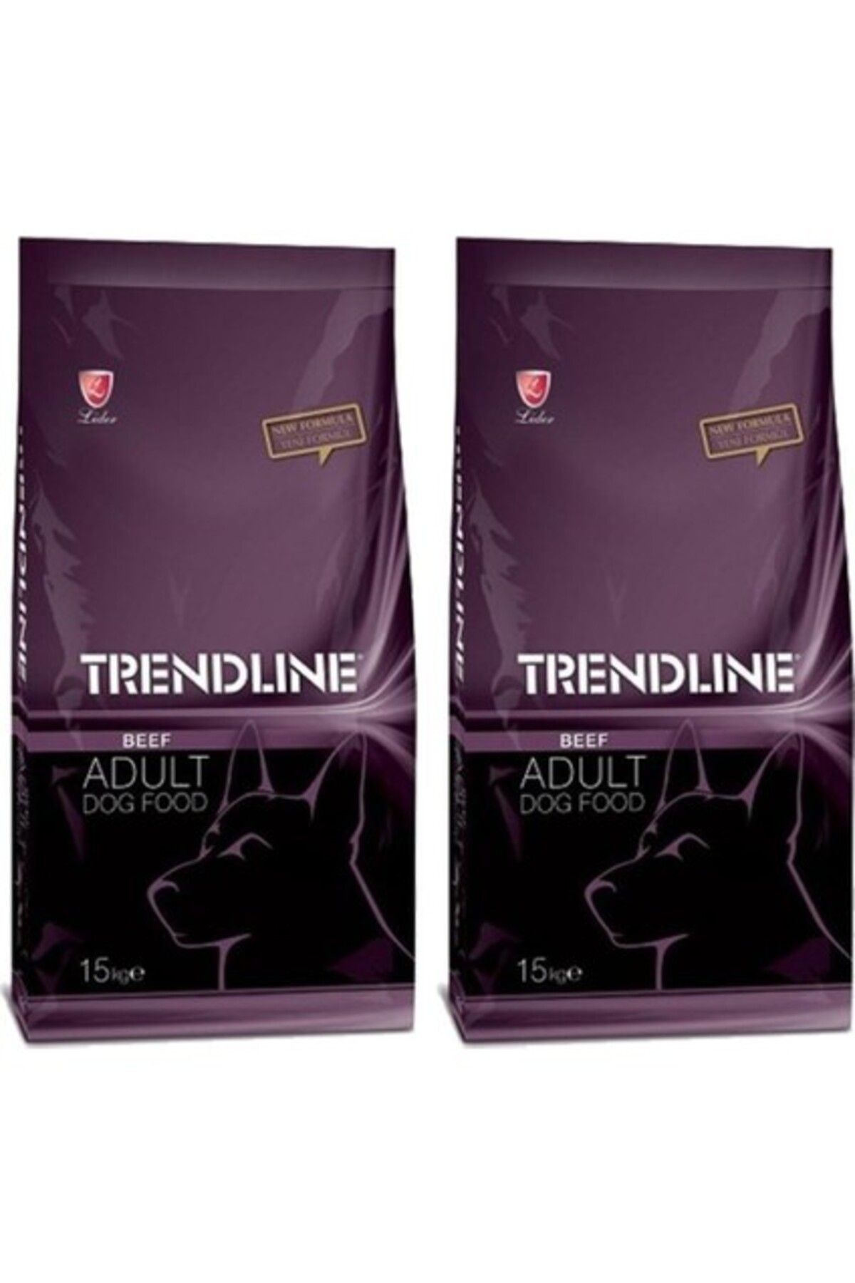 Trendline Dog Biftekli Köpek Maması 15 kg 2'li Set