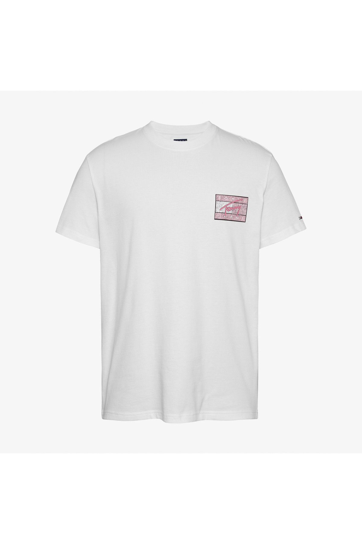 تی شرت مردانه آرم امضاء T ECRU Tommy Hilfiger
