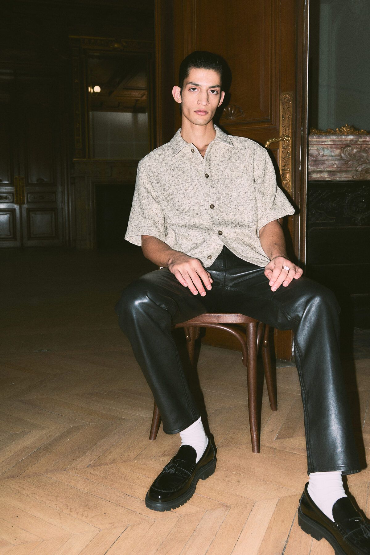 پیراهن / بلوز دکمه دار نود مردانه مناسب است اورجینال H M H&M