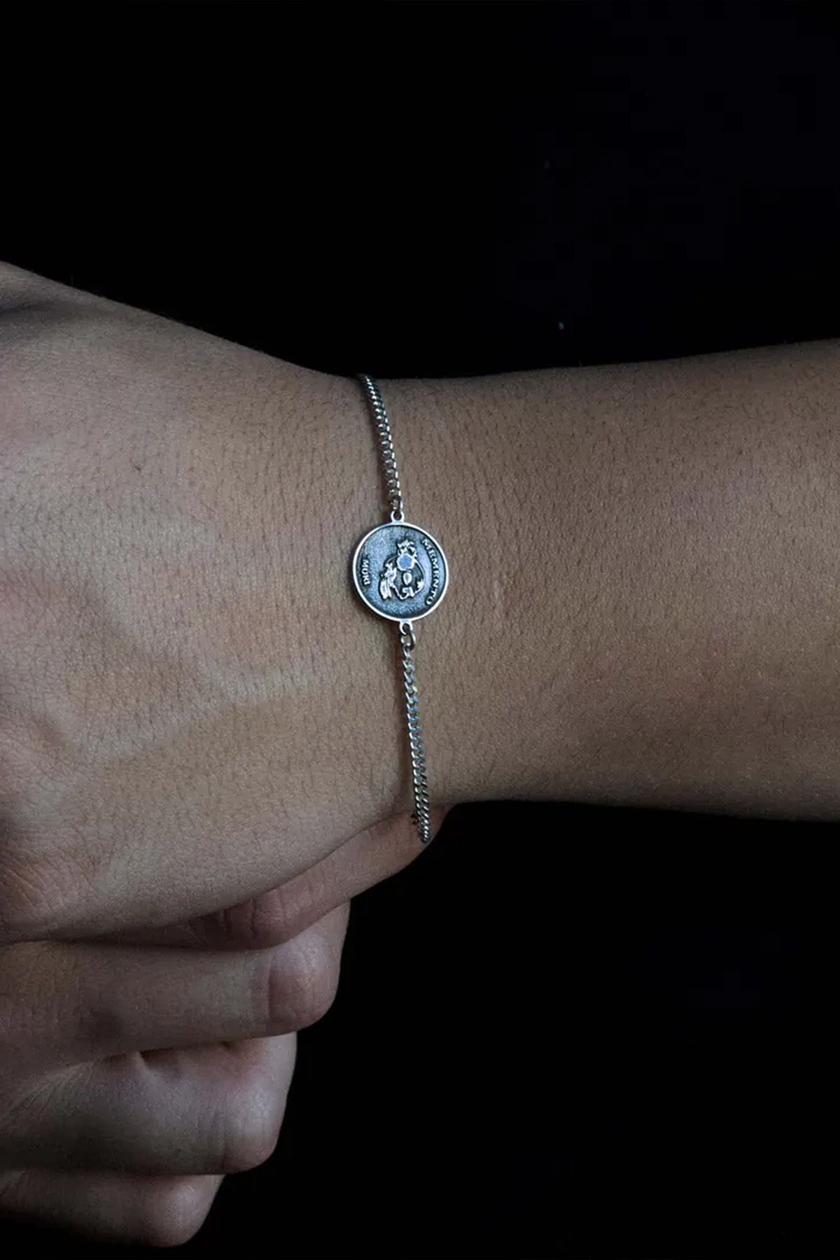 925 Ayar Gümüş - Memento Mori Bileklik