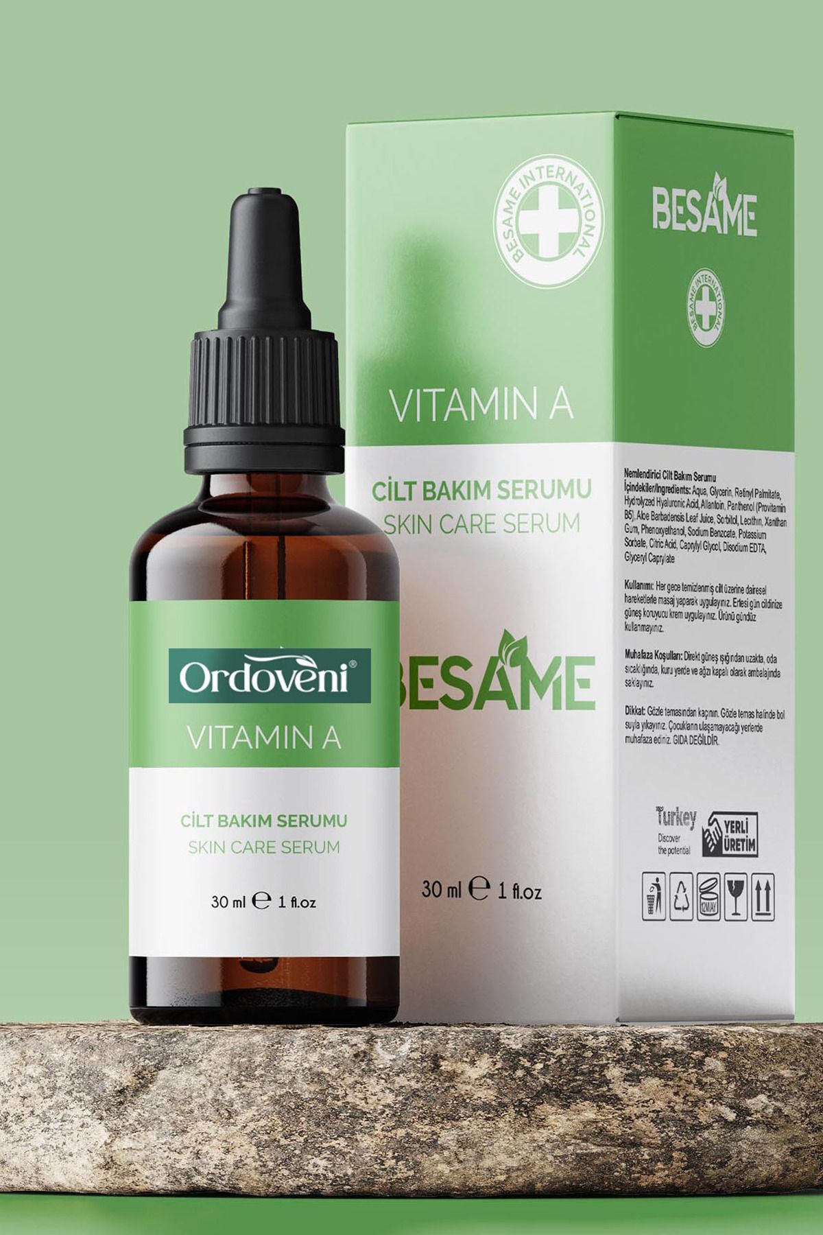 OrdoVeni Vitamin A Nemlendirici Cilt Bakım Serumu 30ML – Cilt Yenileyici ve Nemlendirici